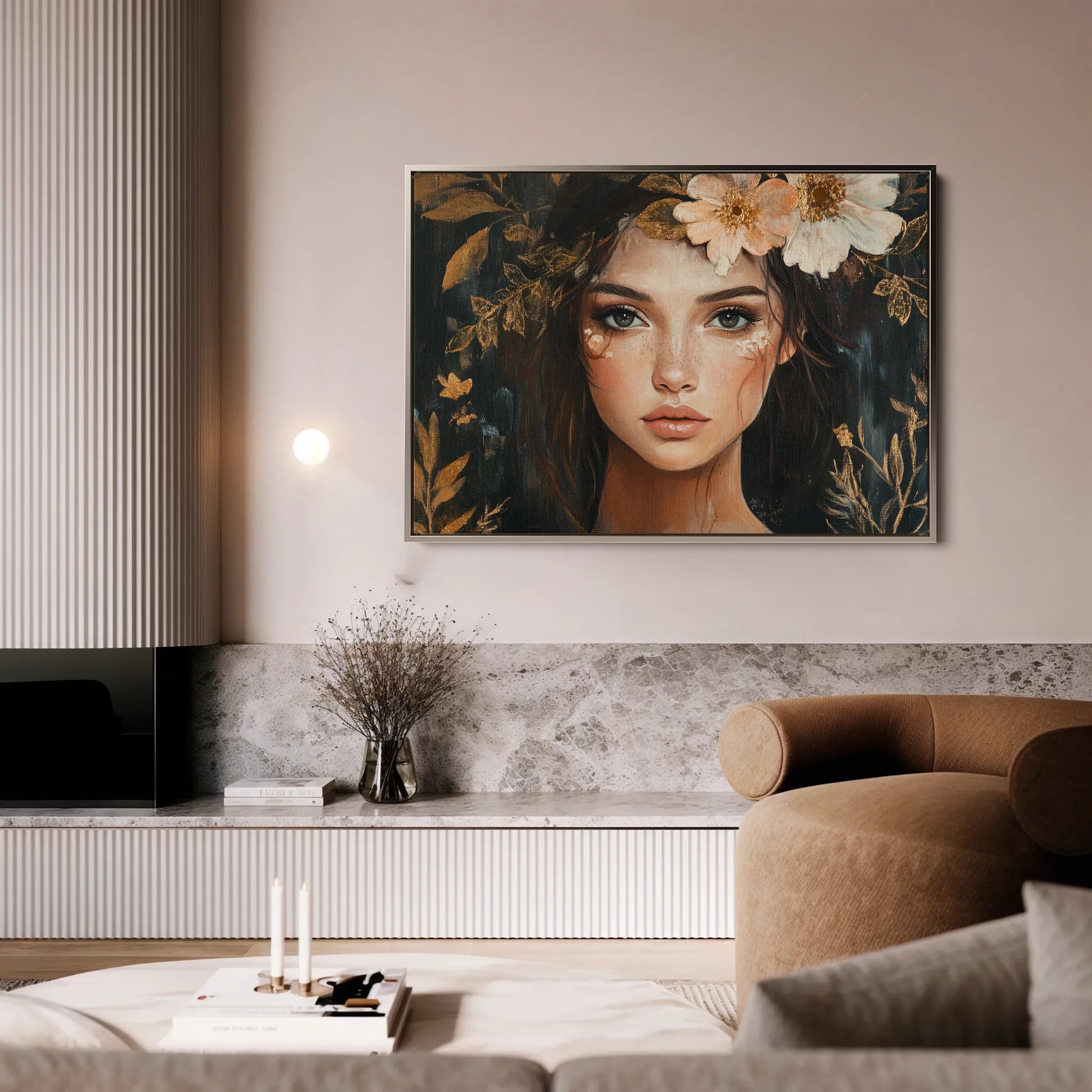 Portrait 170 Canvas Art 18" x 24" / 45 x 60 cm / Black