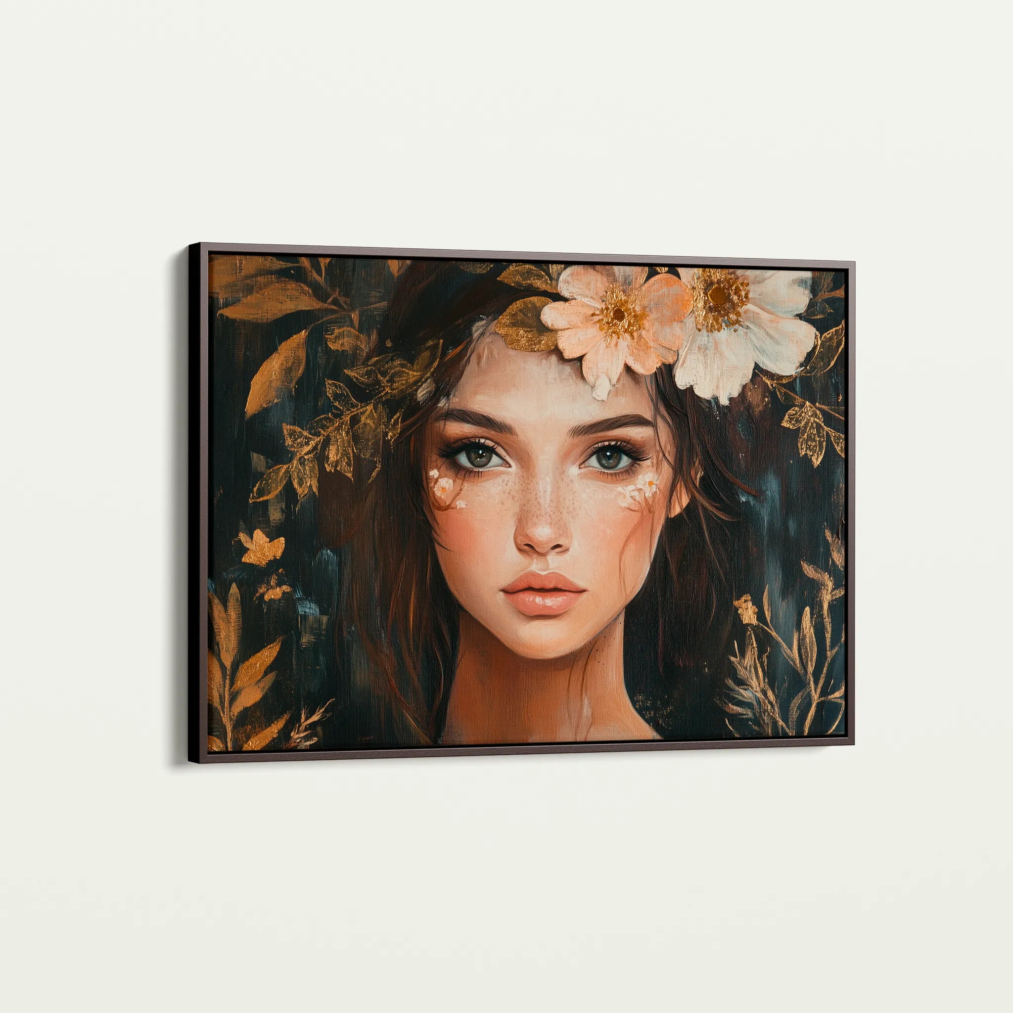 Portrait 170 Canvas Art 18" x 24" / 45 x 60 cm / Black