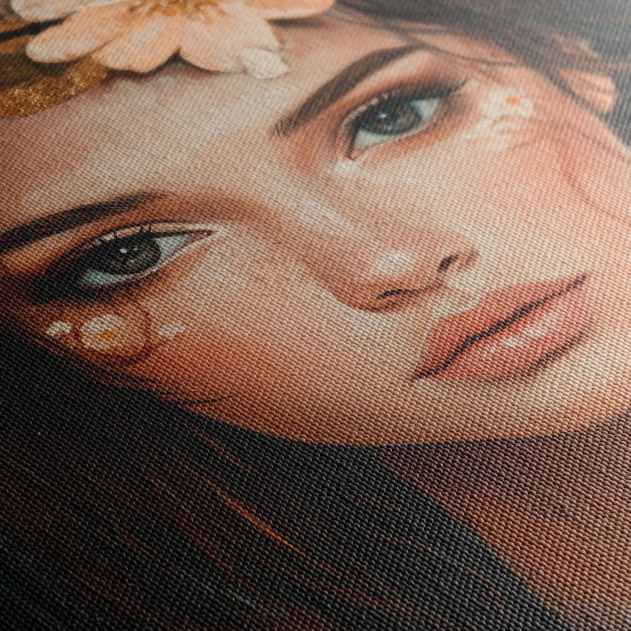 Portrait 170 Canvas Art 18" x 24" / 45 x 60 cm / Black
