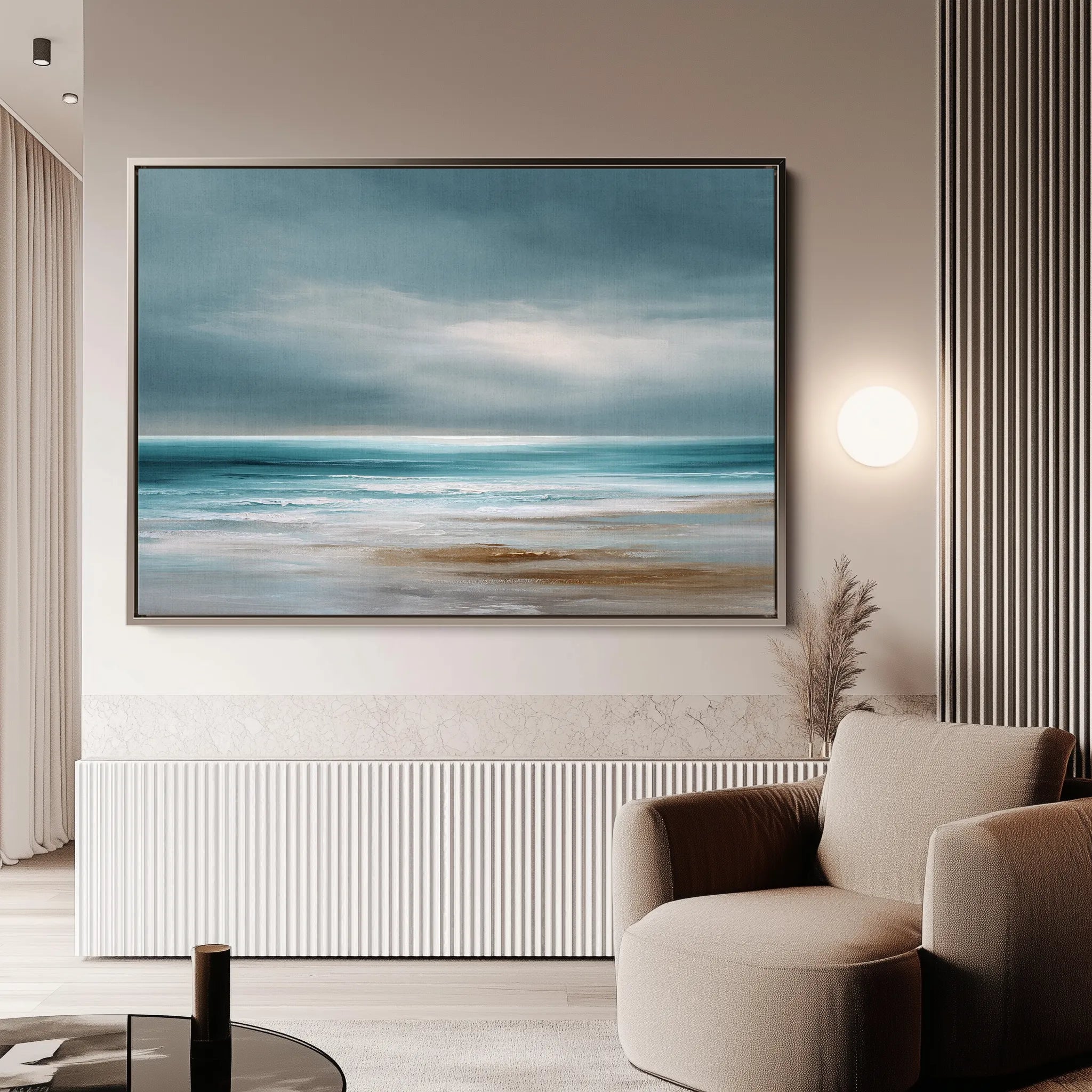 Abstract 1701 Canvas Art 18" x 24" / 45 x 60 cm / Black