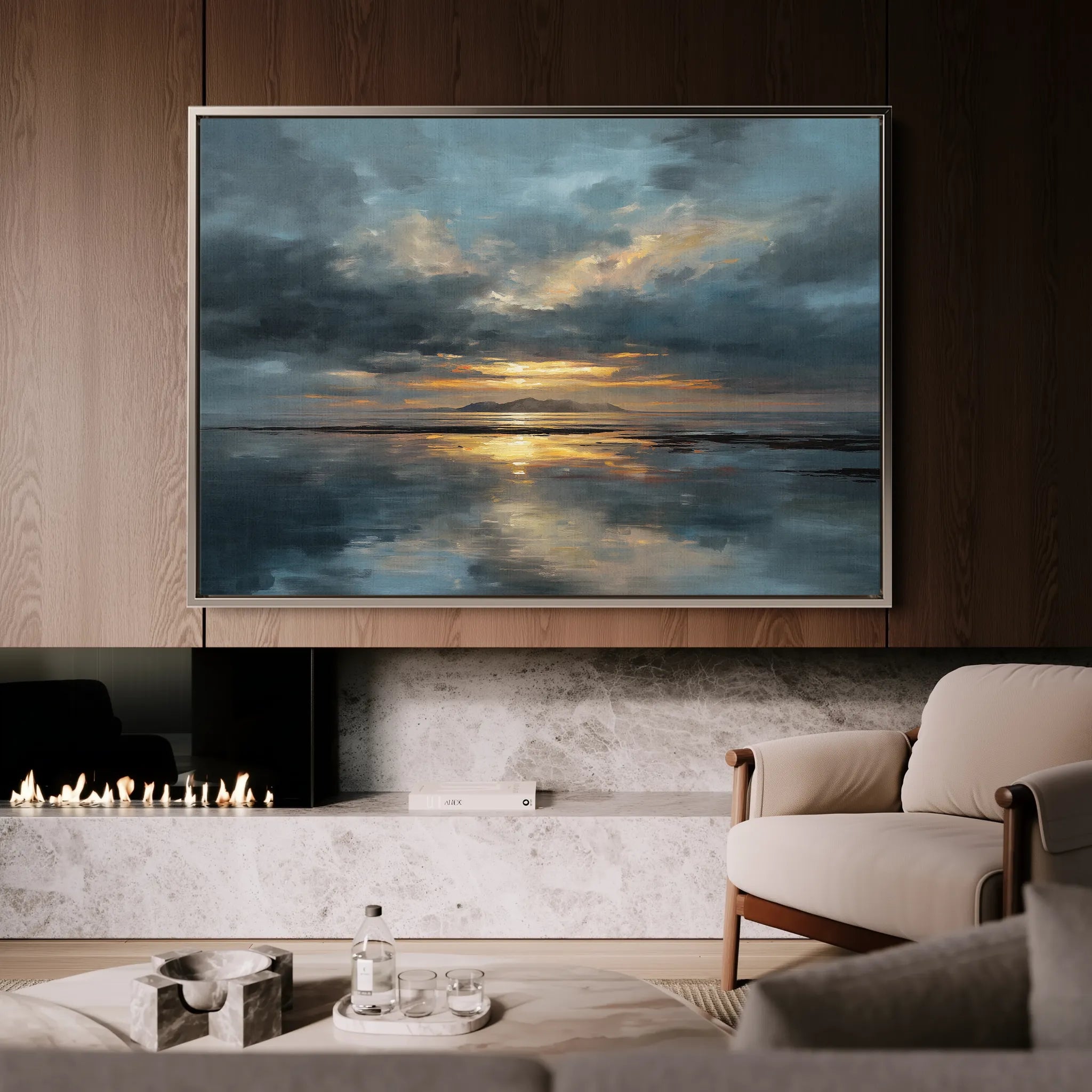 Abstract 1704 Canvas Art 18" x 24" / 45 x 60 cm / Black