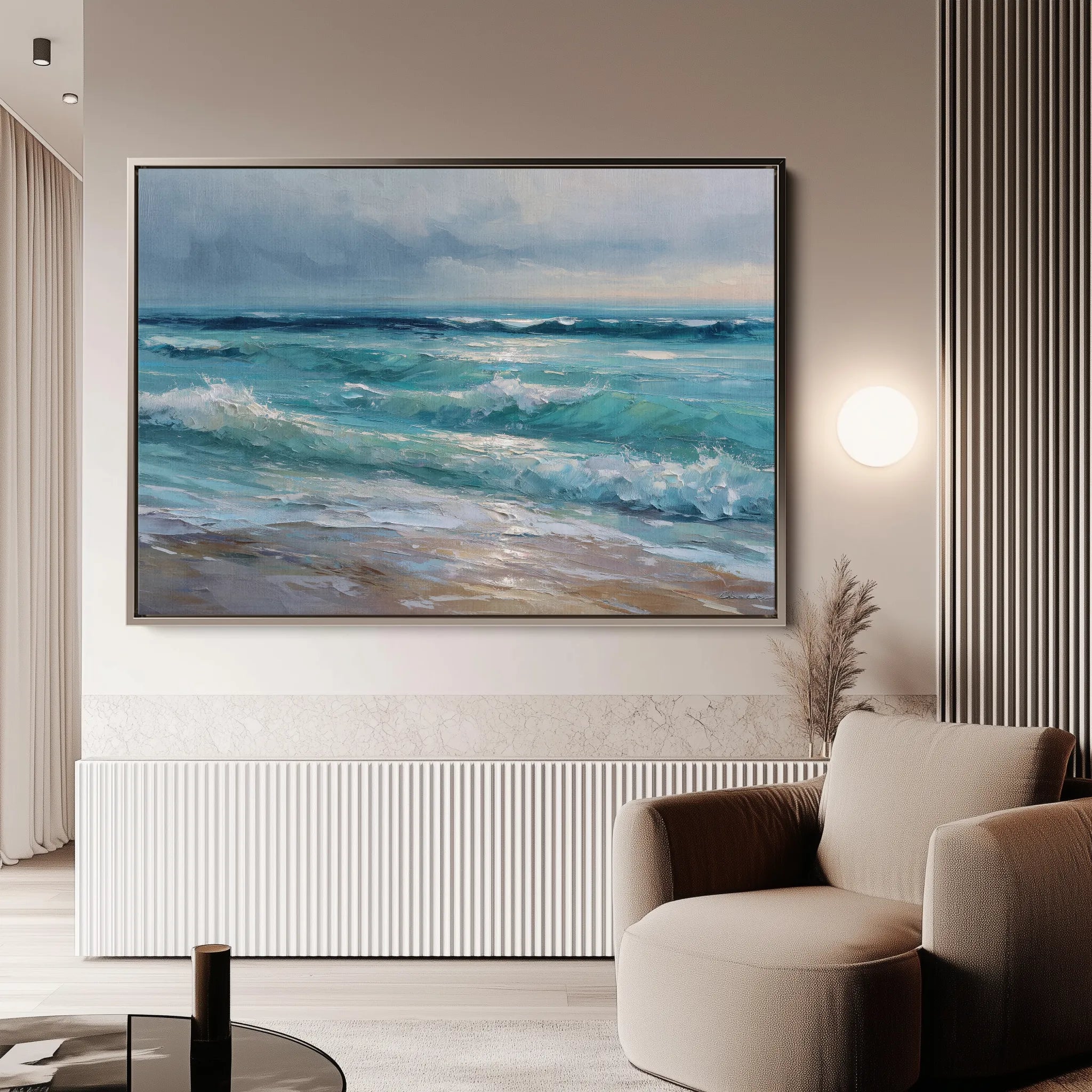 Abstract 1709 Canvas Art 18" x 24" / 45 x 60 cm / Black