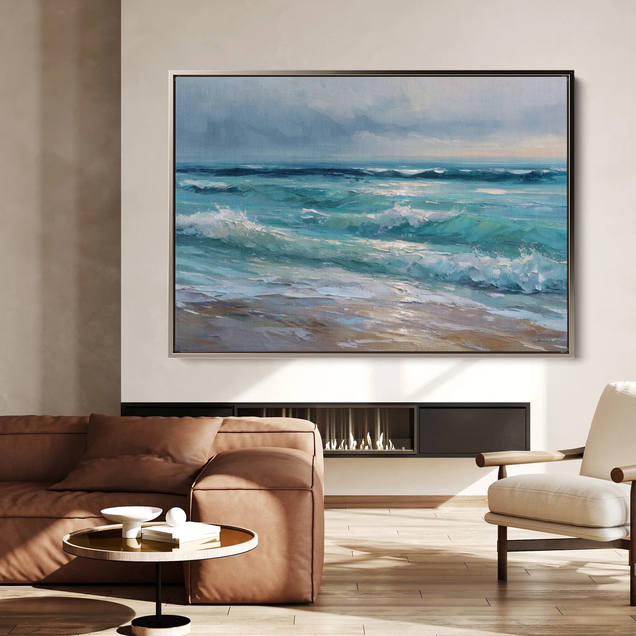 Abstract 1709 Canvas Art 18" x 24" / 45 x 60 cm / Black