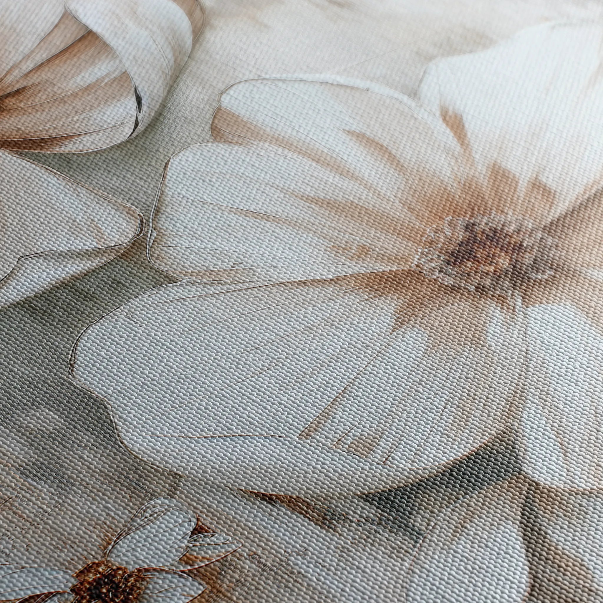 Floral 171 Canvas Art 18" x 24" / 45 x 60 cm / Black