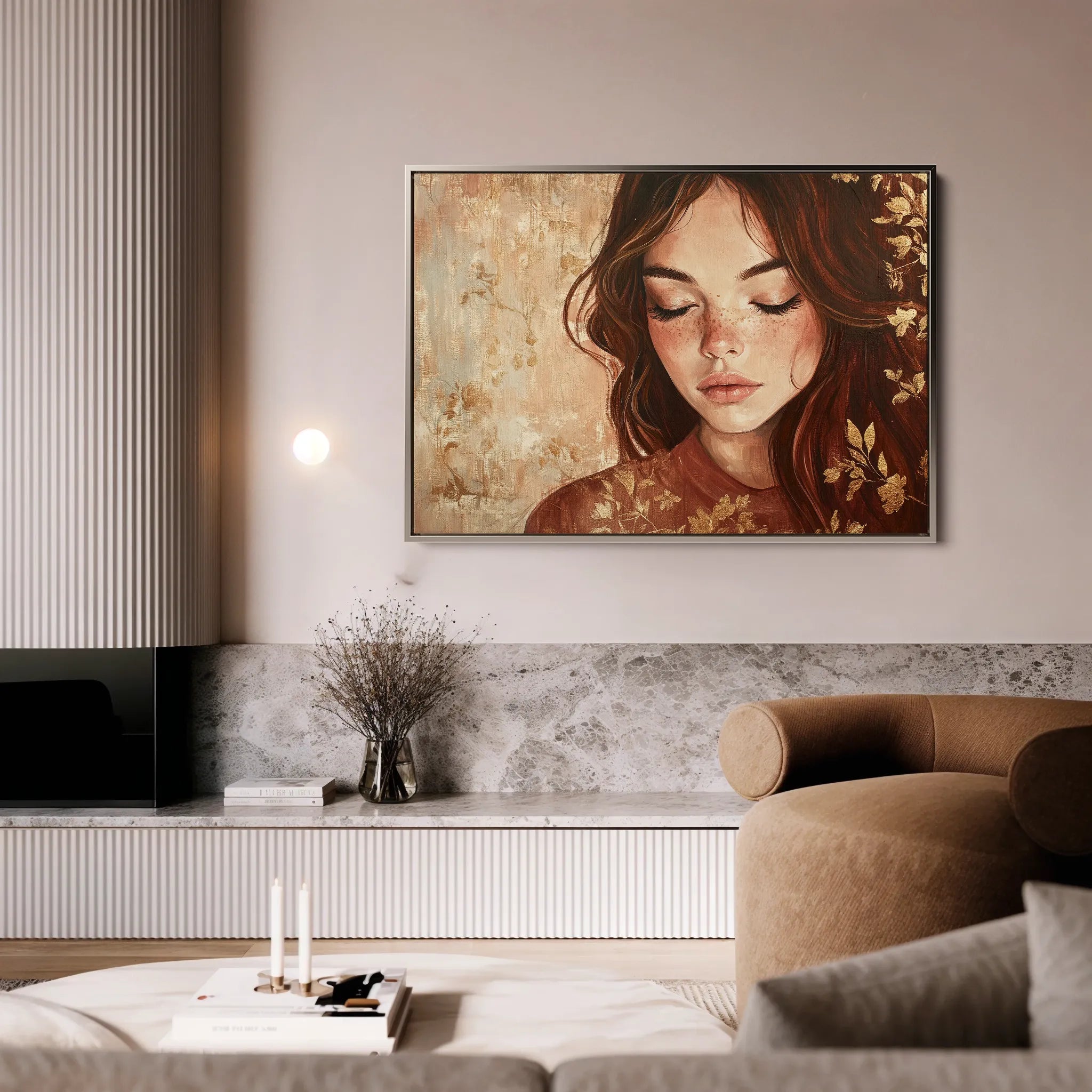 Portrait 171 Canvas Art 18" x 24" / 45 x 60 cm / Black