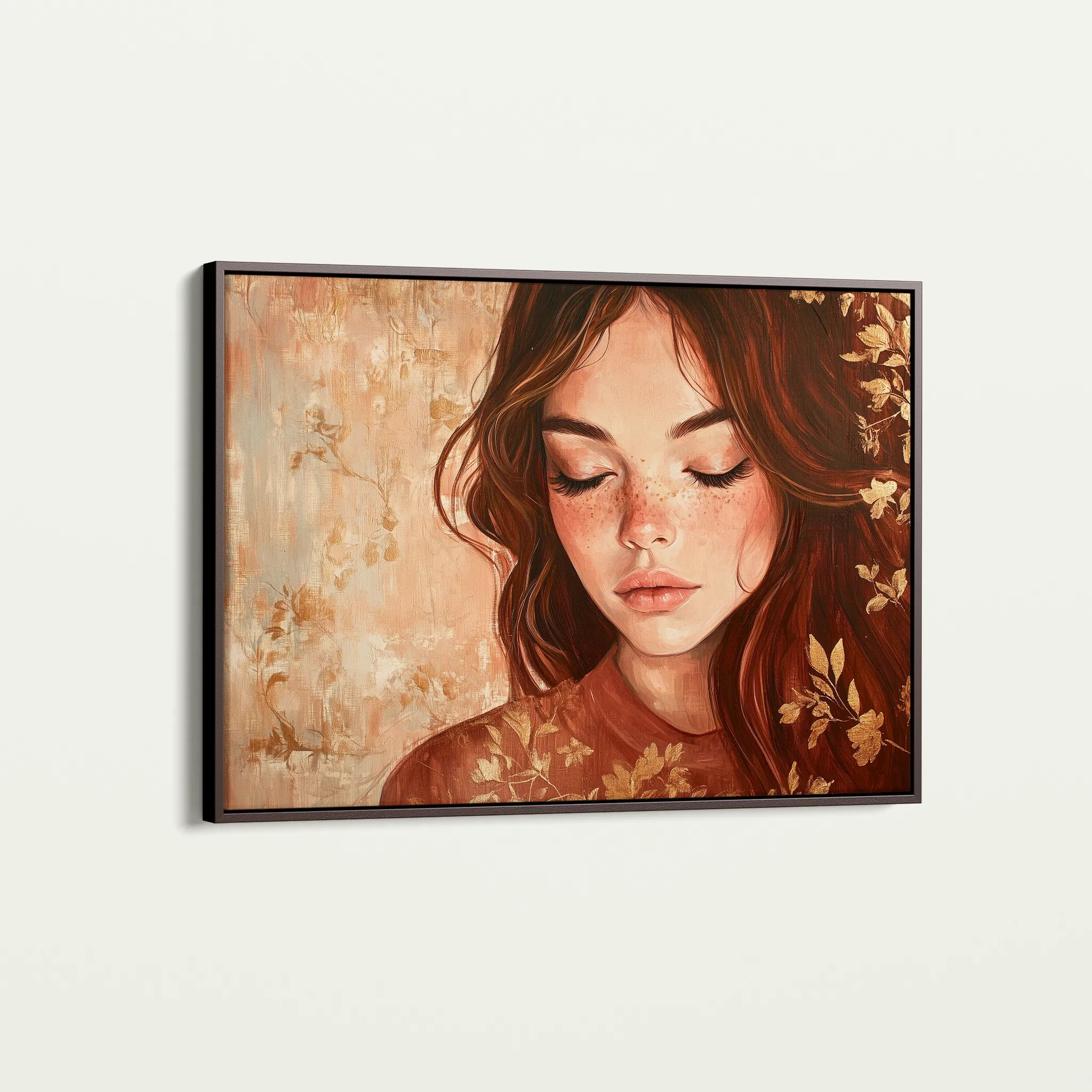 Portrait 171 Canvas Art 18" x 24" / 45 x 60 cm / Black