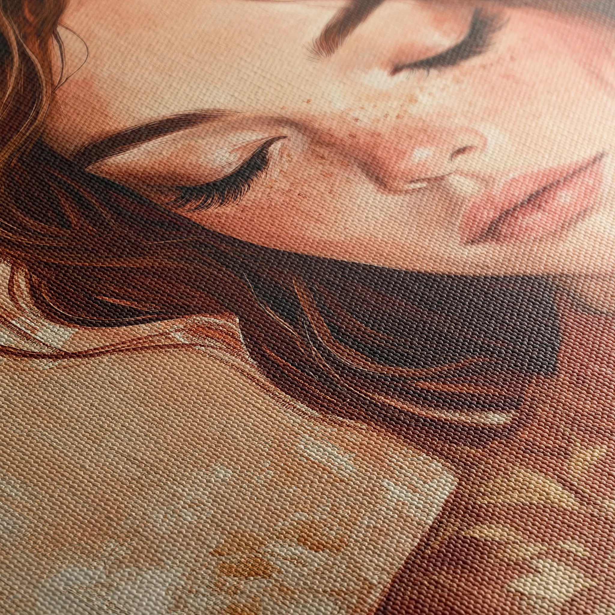 Portrait 171 Canvas Art 18" x 24" / 45 x 60 cm / Black