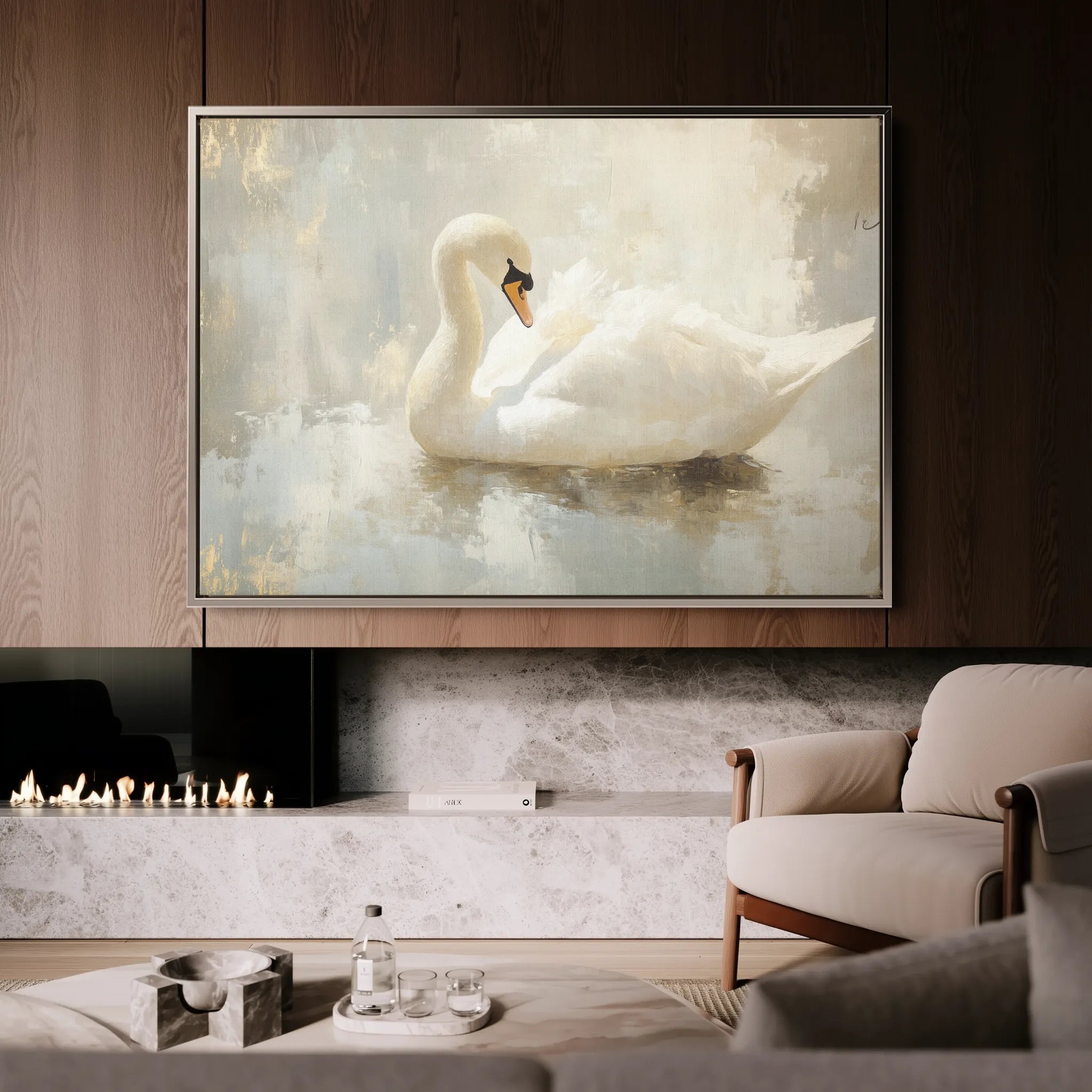 Animals 172 Canvas Art 18" x 24" / 45 x 60 cm / Black