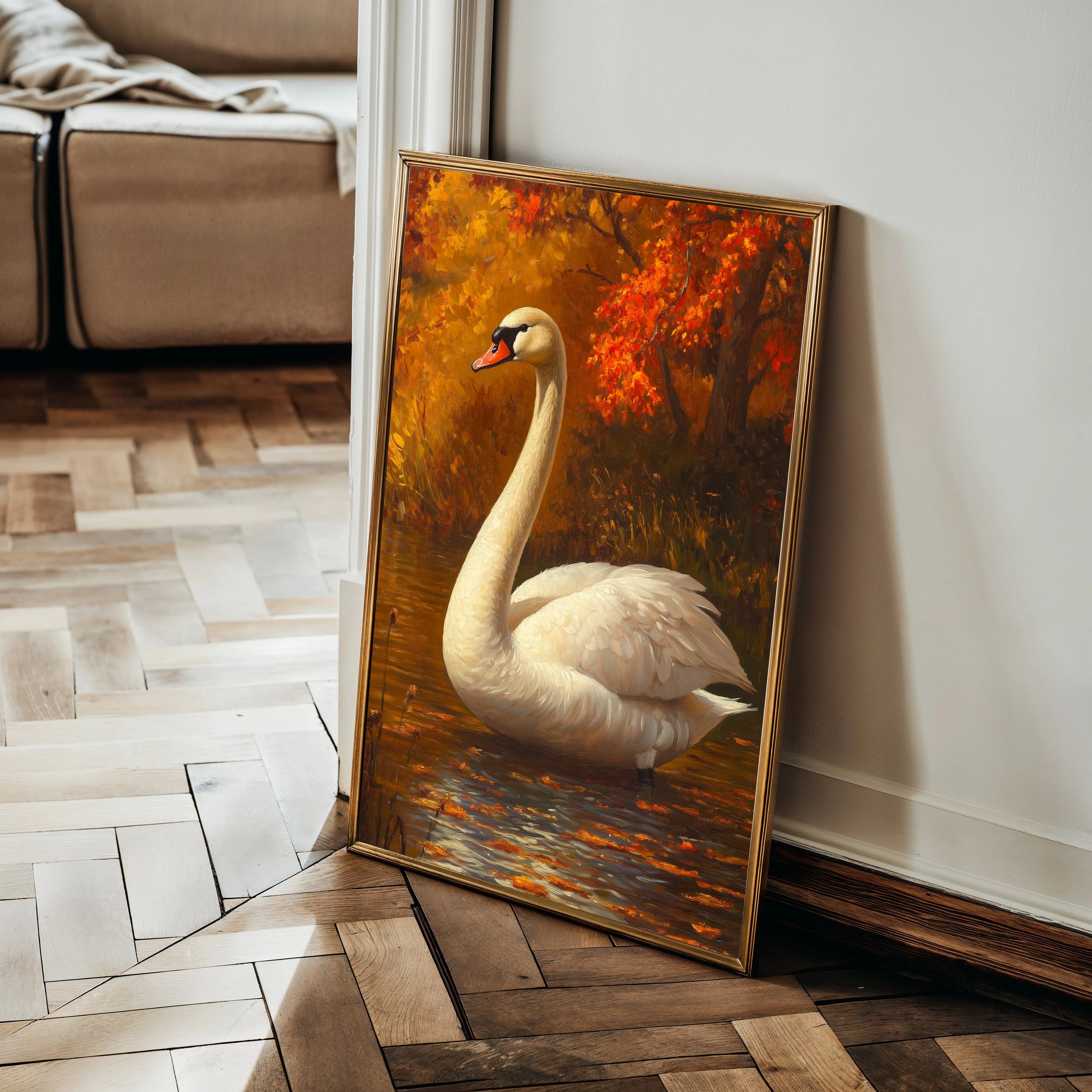 Animals 173 Canvas Art 18" x 24" / 45 x 60 cm / Black