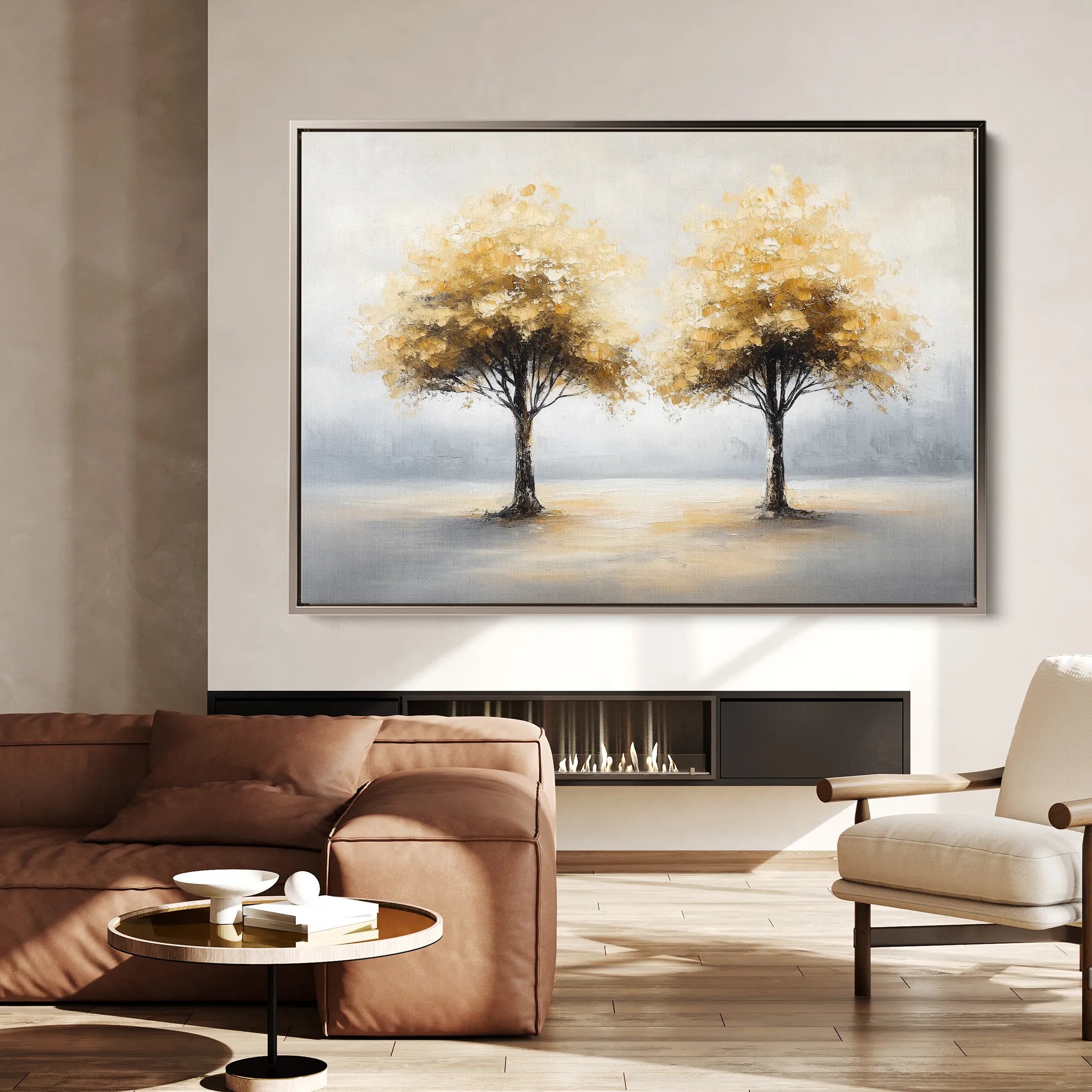 Landscape 173 Canvas Art 18" x 24" / 45 x 60 cm / Black