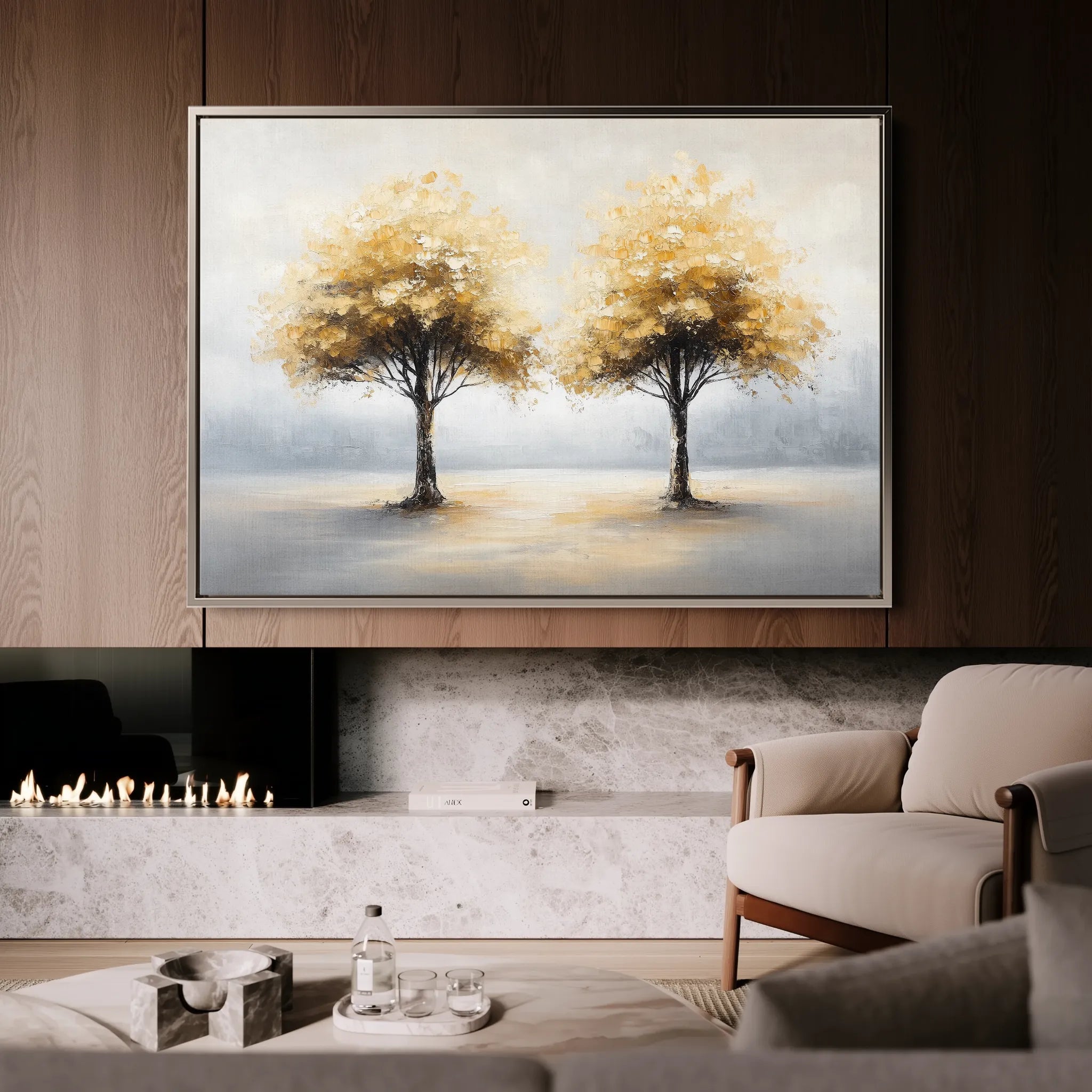 Landscape 173 Canvas Art 18" x 24" / 45 x 60 cm / Black