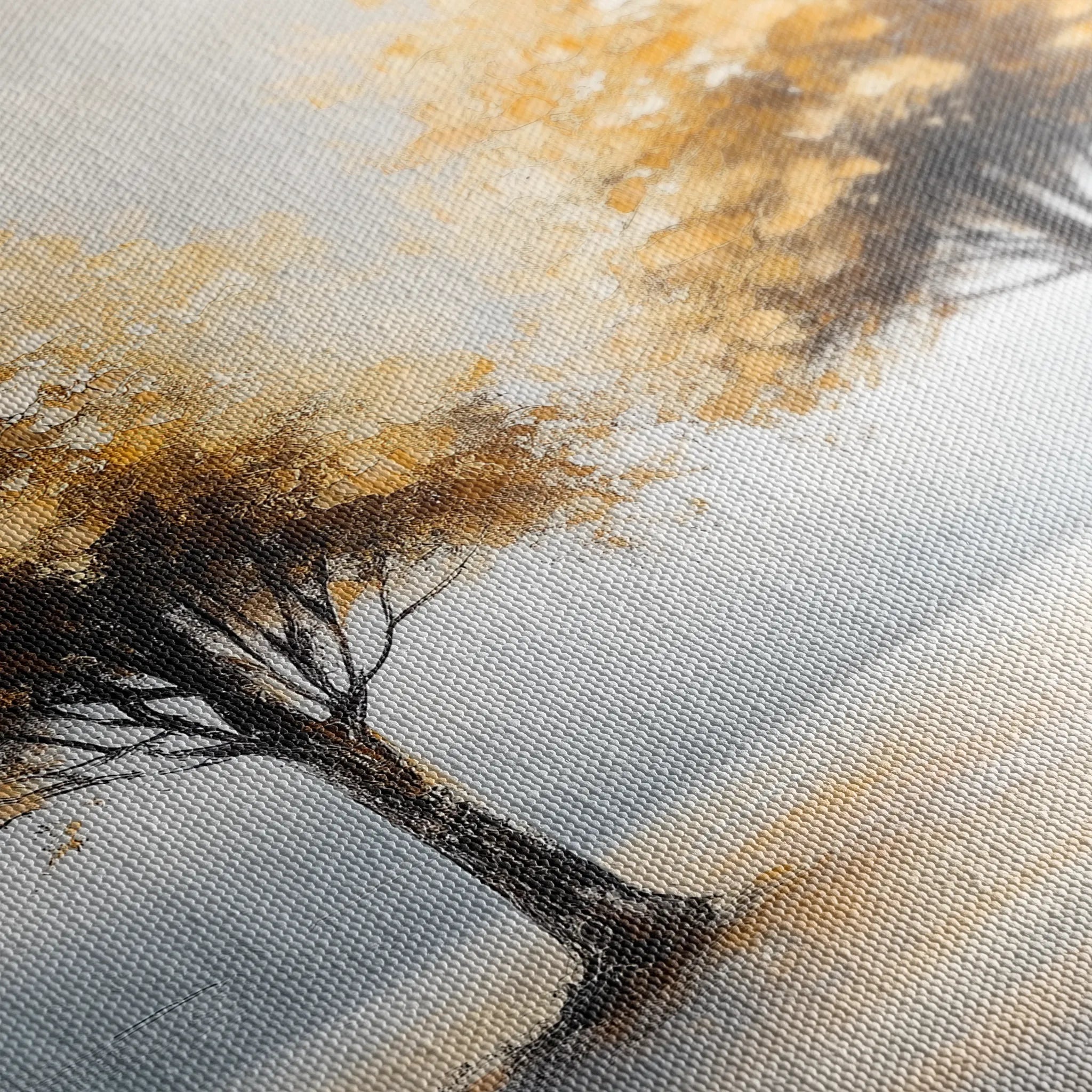 Landscape 173 Canvas Art 18" x 24" / 45 x 60 cm / Black