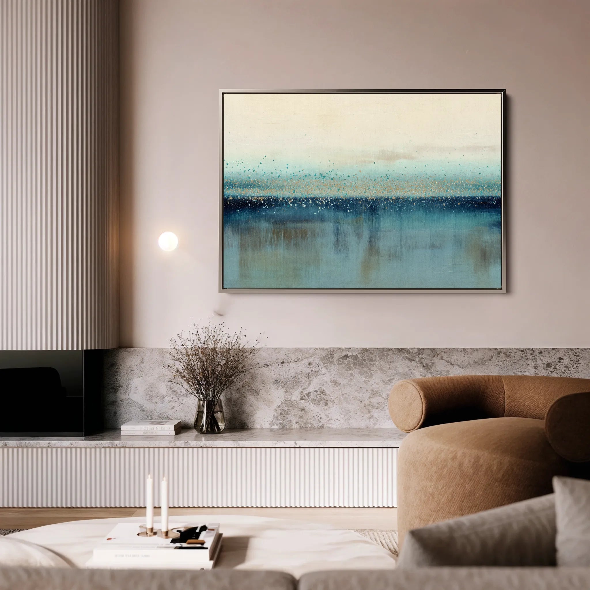 Abstract 1730 Canvas Art 18" x 24" / 45 x 60 cm / Black