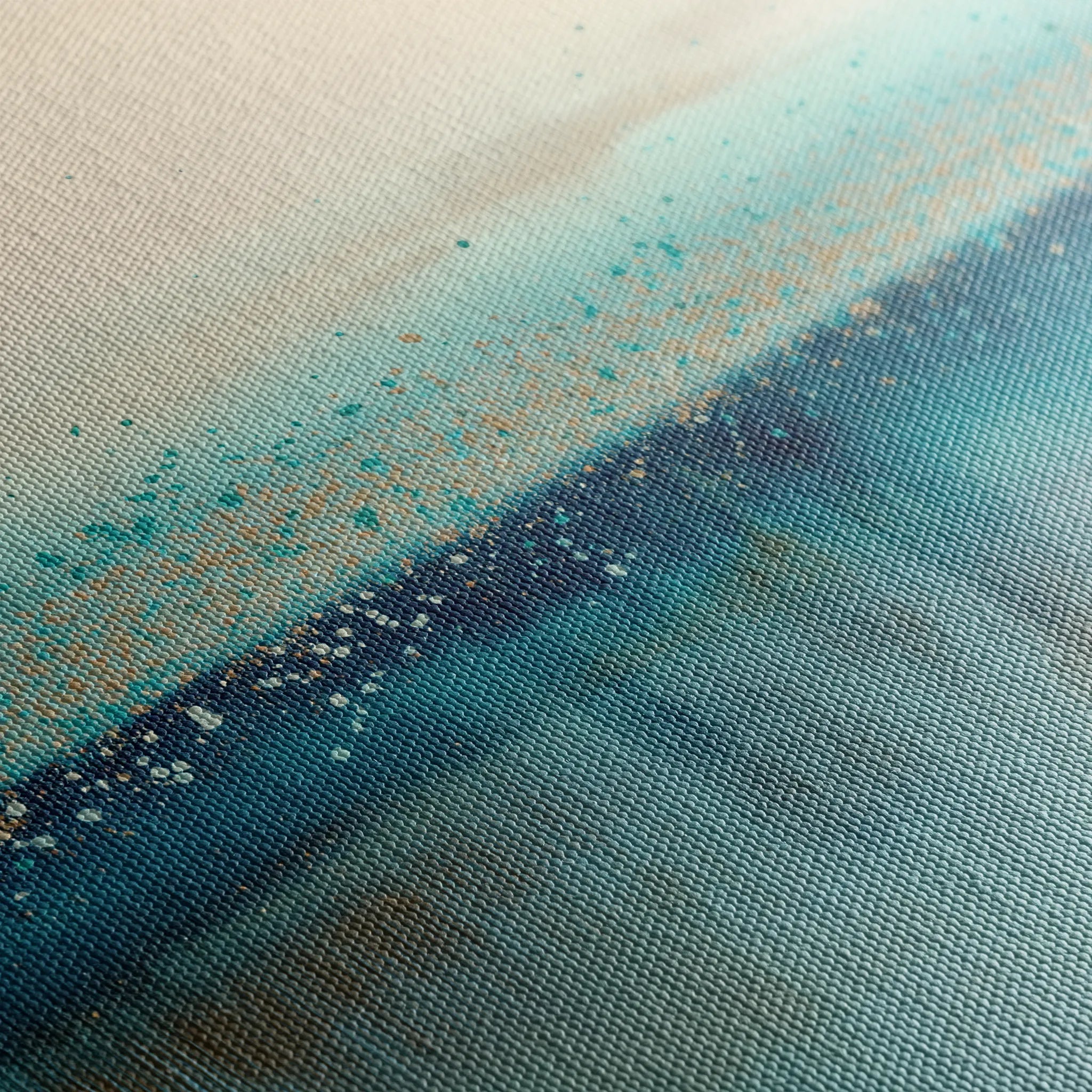 Abstract 1730 Canvas Art 18" x 24" / 45 x 60 cm / Black