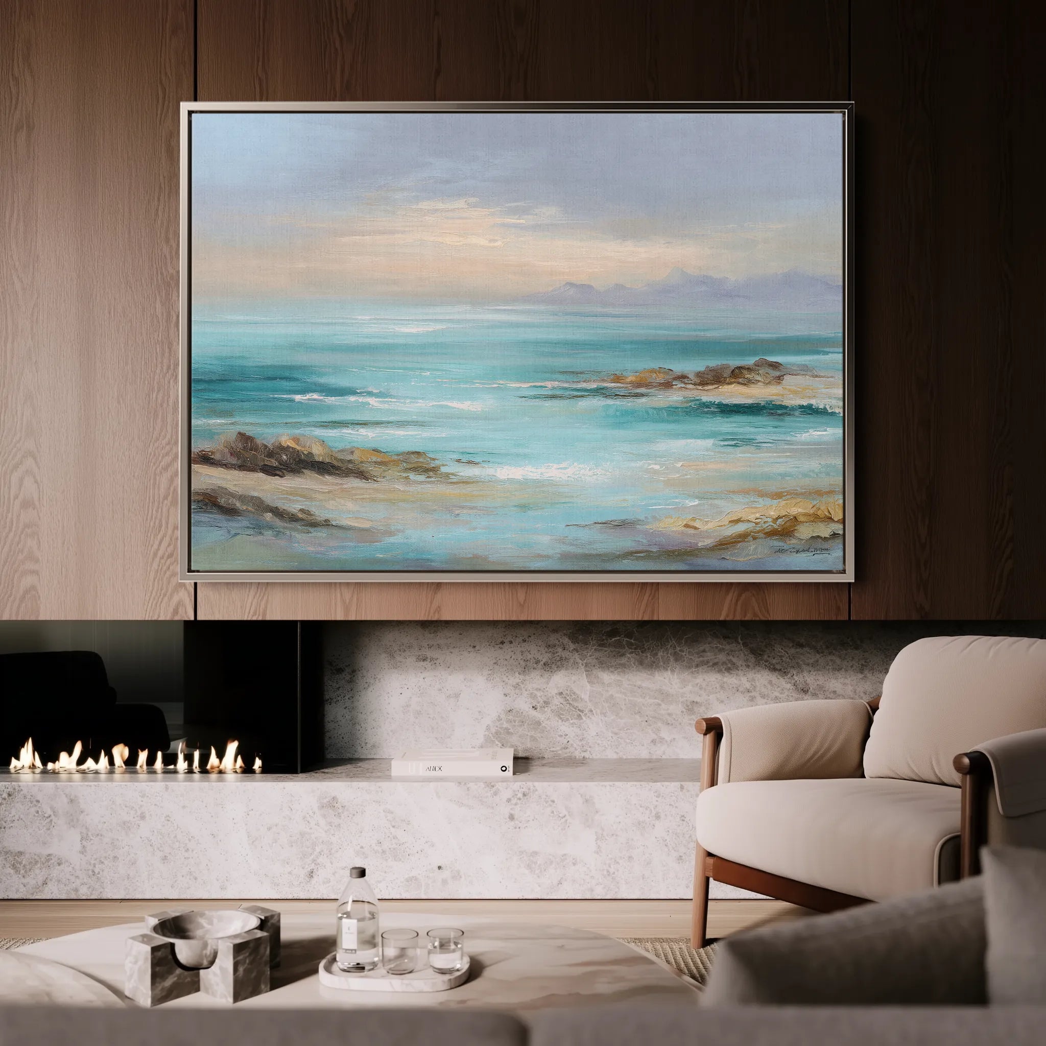 Abstract 1731 Canvas Art 18" x 24" / 45 x 60 cm / Black