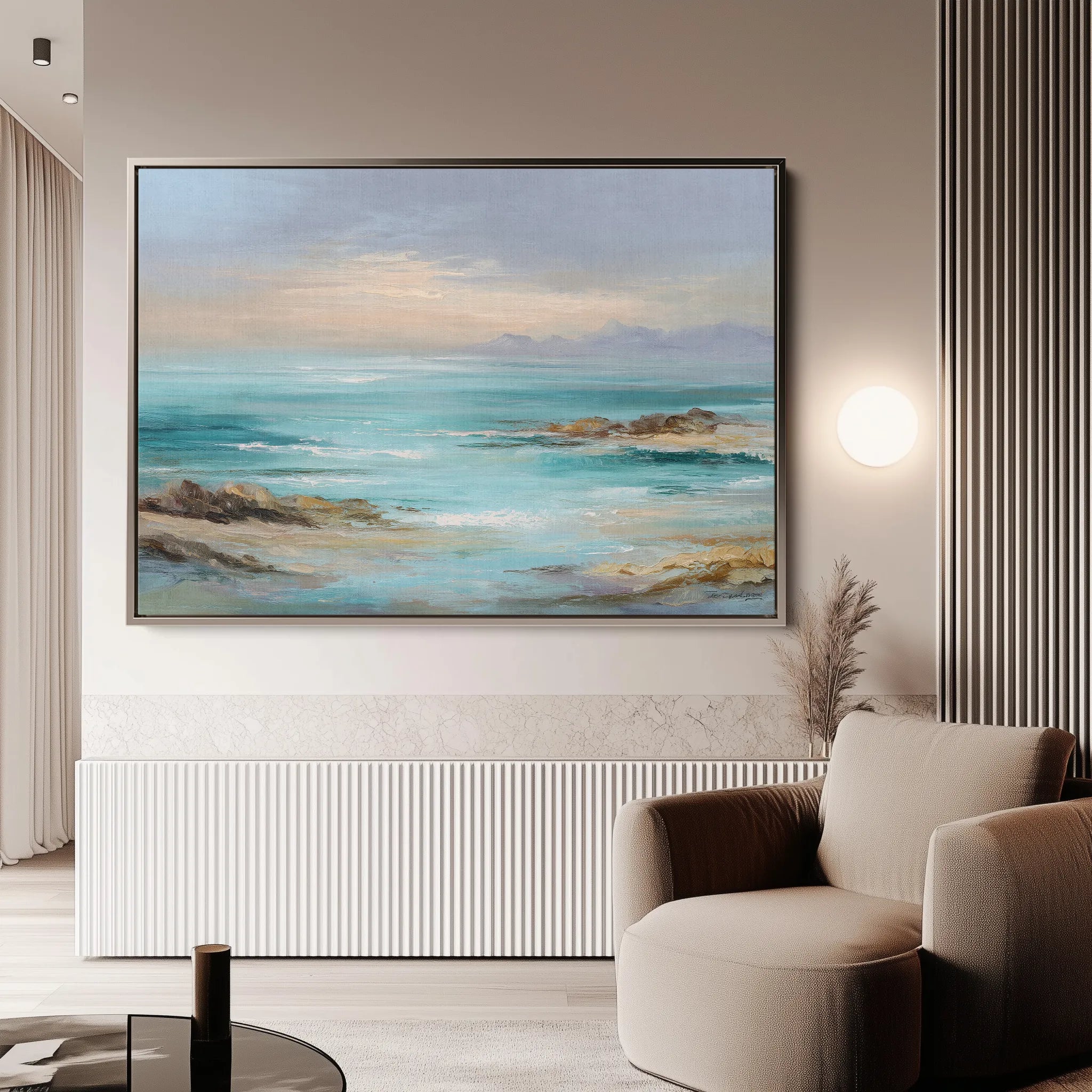 Abstract 1731 Canvas Art 18" x 24" / 45 x 60 cm / Black
