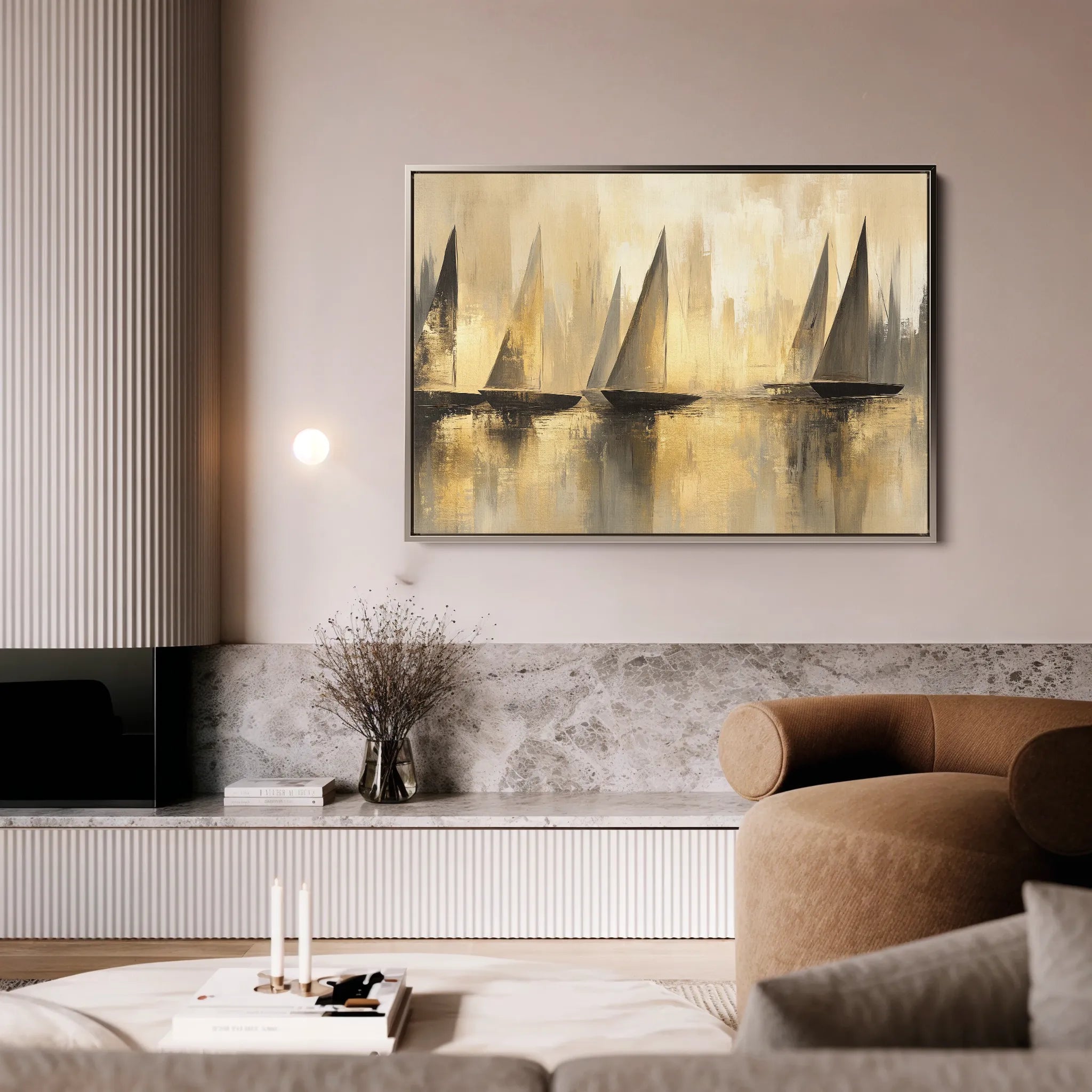 Landscape 174 Canvas Art 18" x 24" / 45 x 60 cm / Black