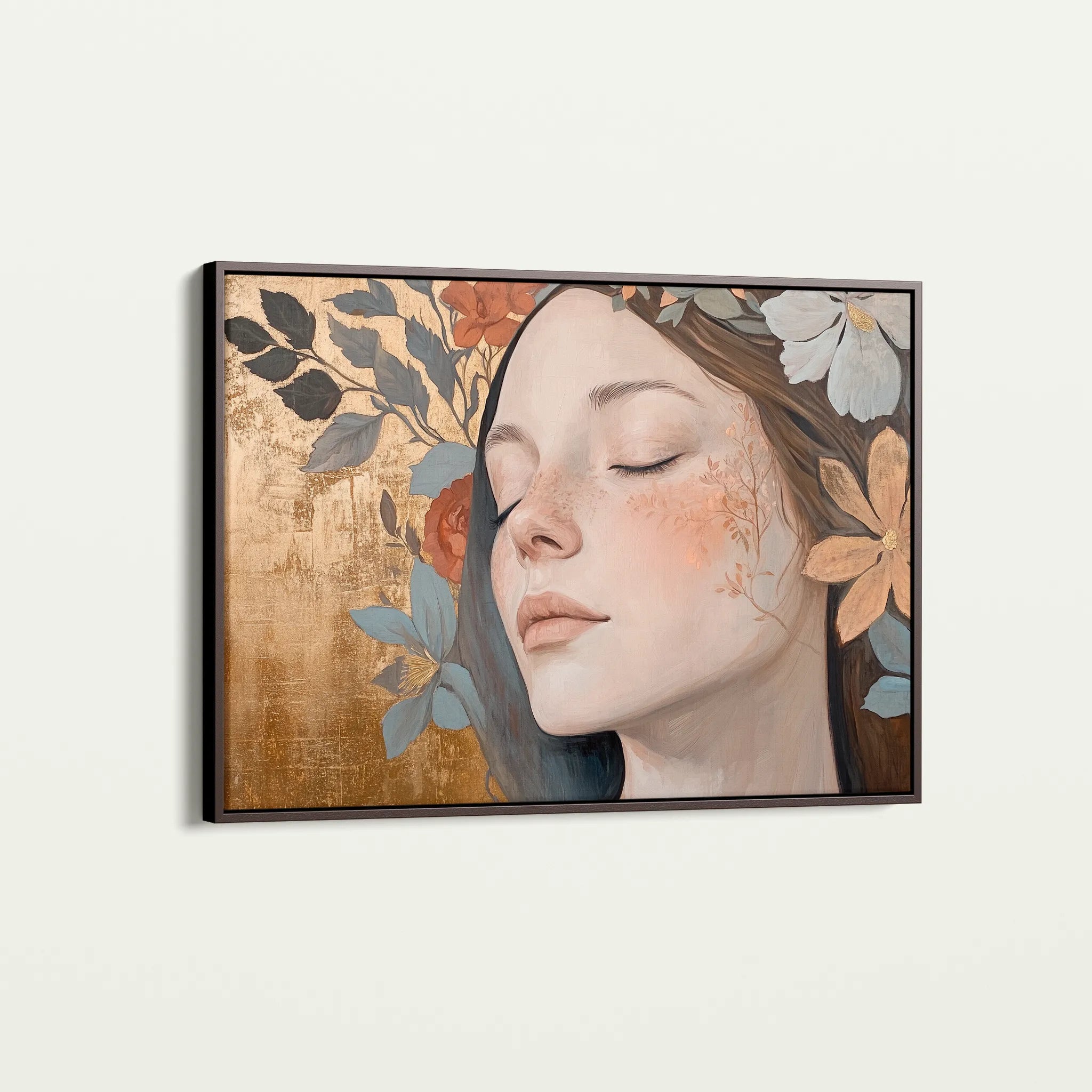 Portrait 174 Canvas Art 18" x 24" / 45 x 60 cm / Black