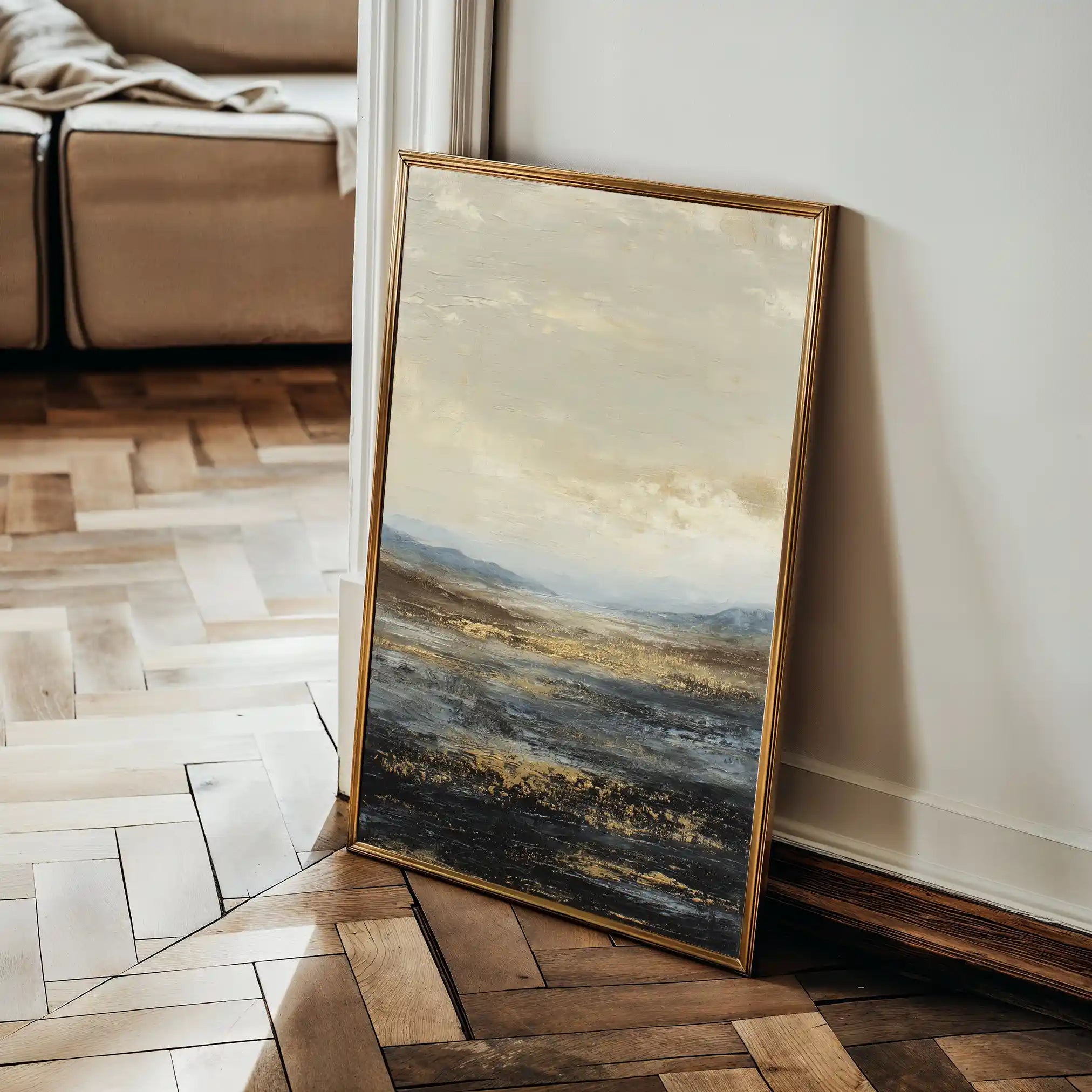 Abstract 1740 Canvas Art 18" x 24" / 45 x 60 cm / Black