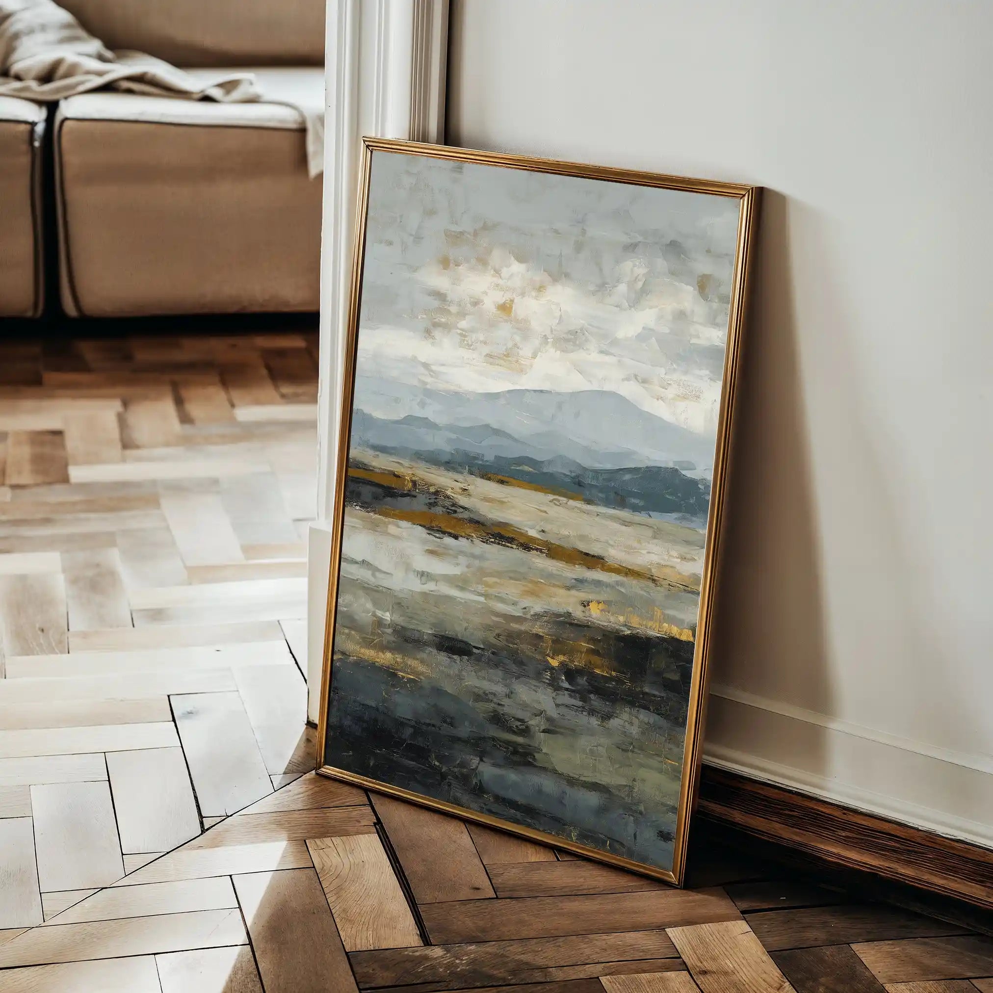 Abstract 1741 Canvas Art 18" x 24" / 45 x 60 cm / Black
