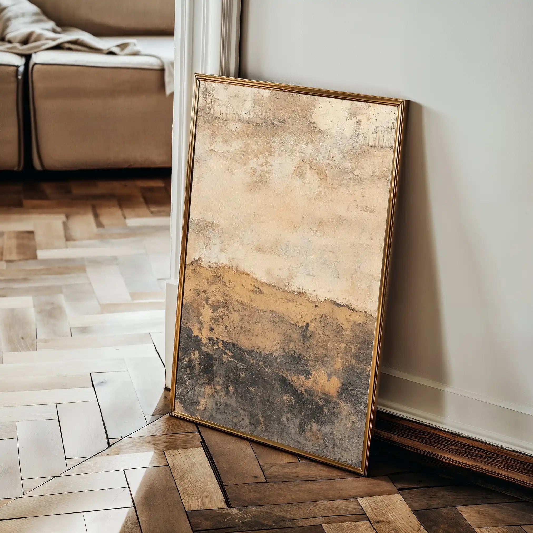 Abstract 1742 Canvas Art 18" x 24" / 45 x 60 cm / Black