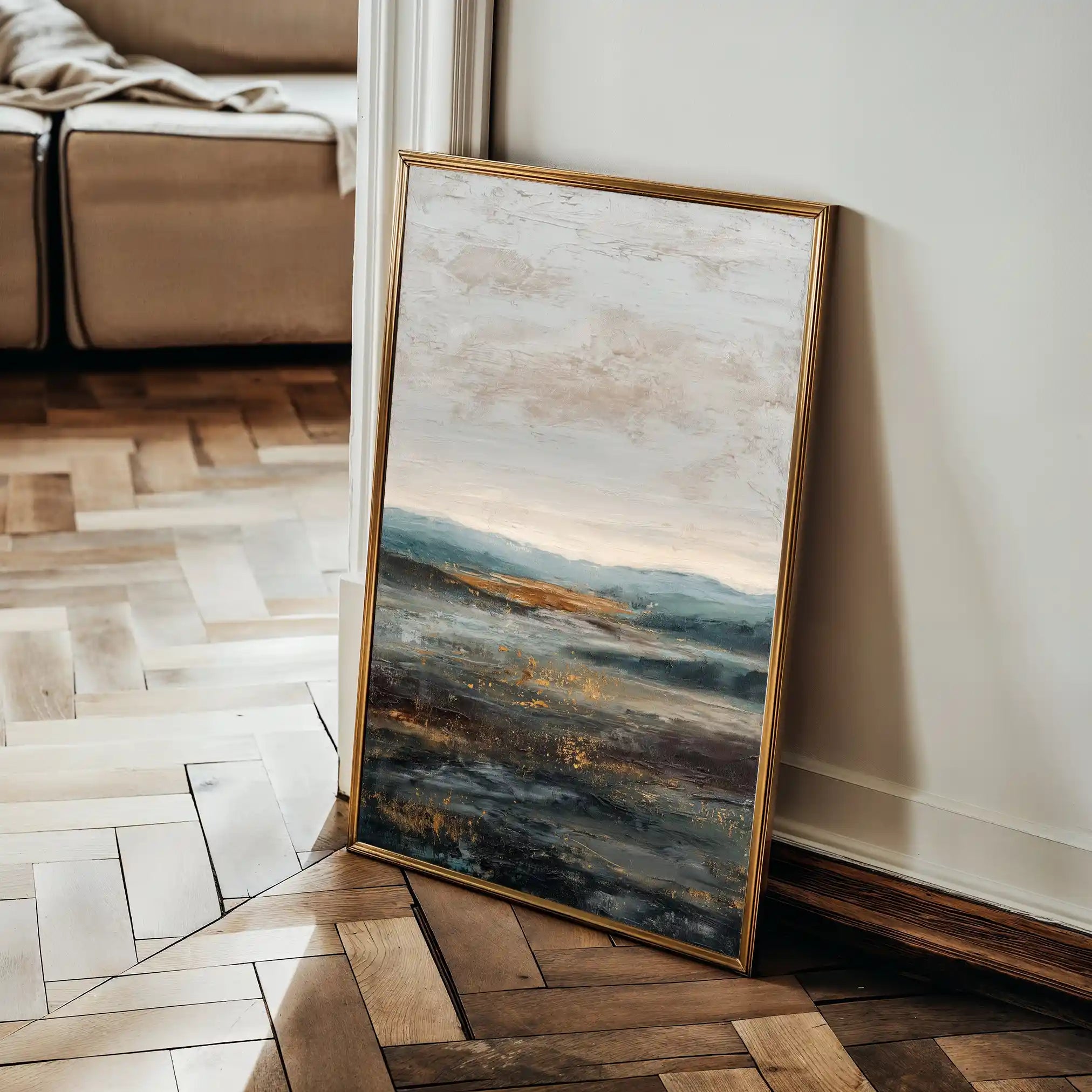 Abstract 1744 Canvas Art 18" x 24" / 45 x 60 cm / Black
