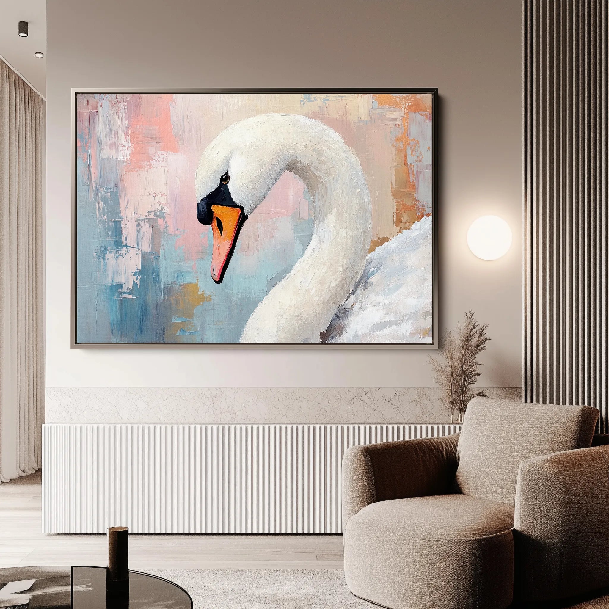 Animals 175 Canvas Art 18" x 24" / 45 x 60 cm / Black