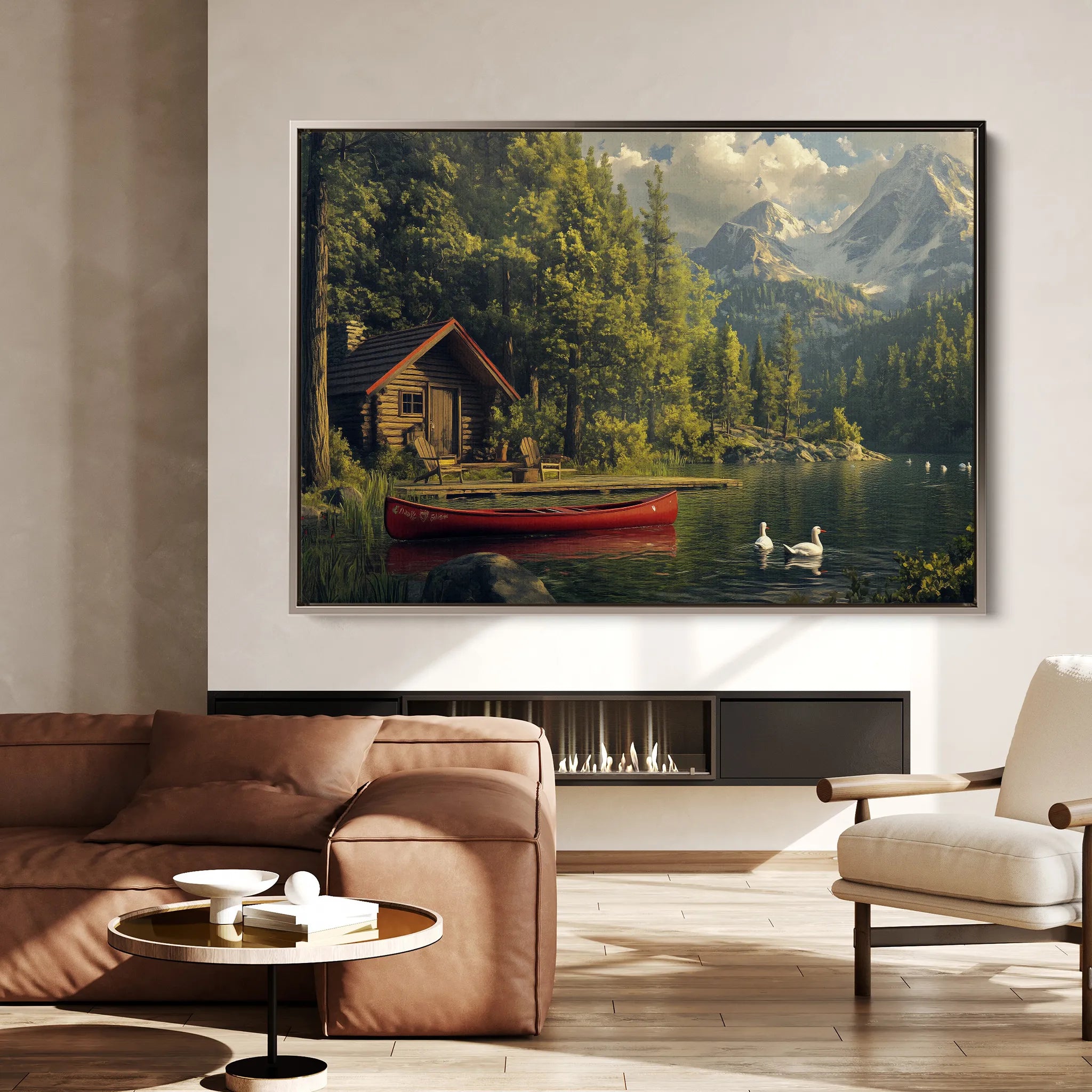 Landscape 175 Canvas Art 18" x 24" / 45 x 60 cm / Black