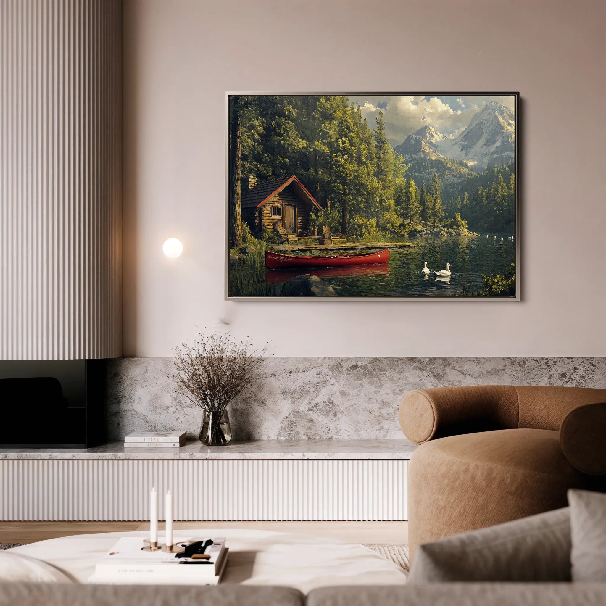Landscape 175 Canvas Art 18" x 24" / 45 x 60 cm / Black