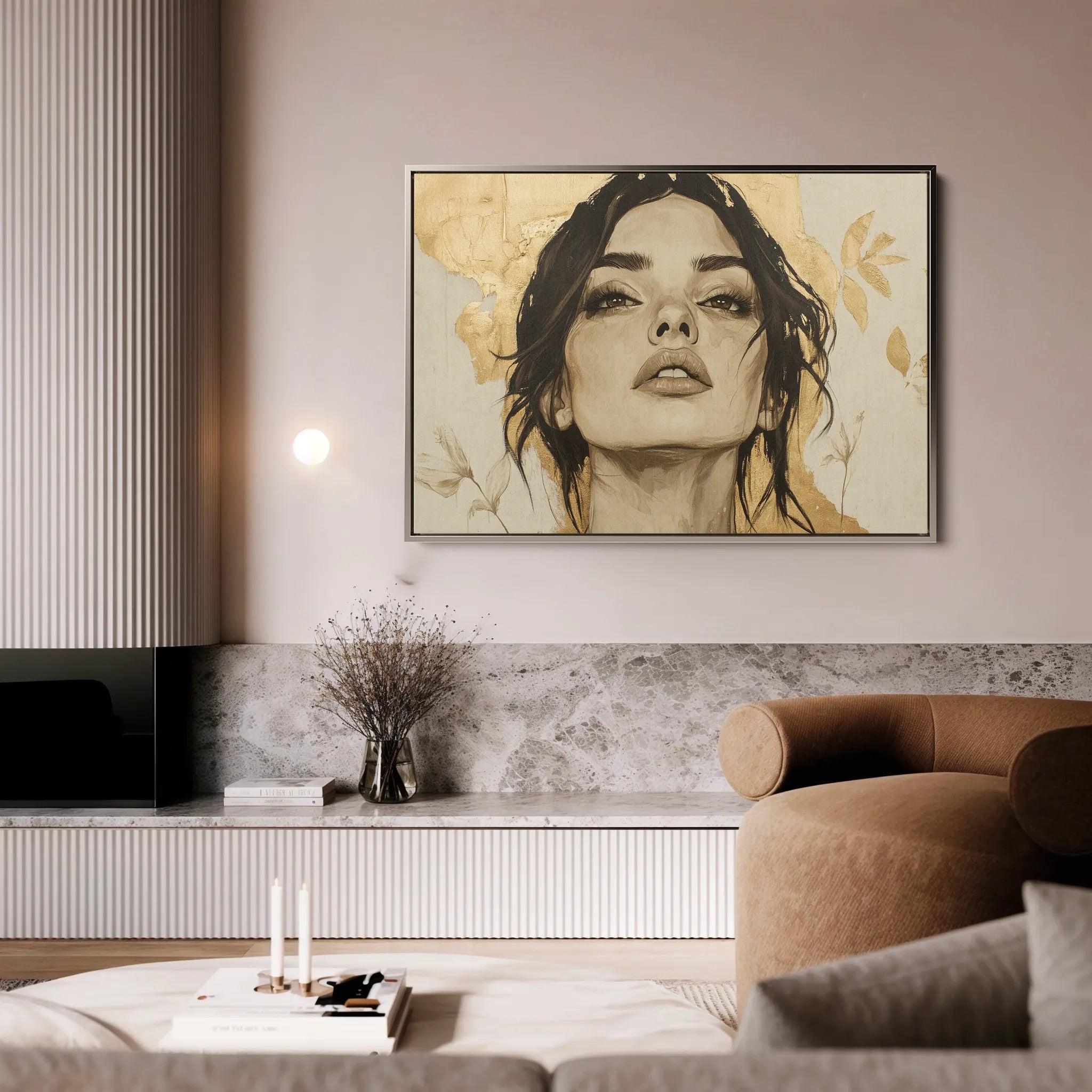 Portrait 175 Canvas Art 18" x 24" / 45 x 60 cm / Black