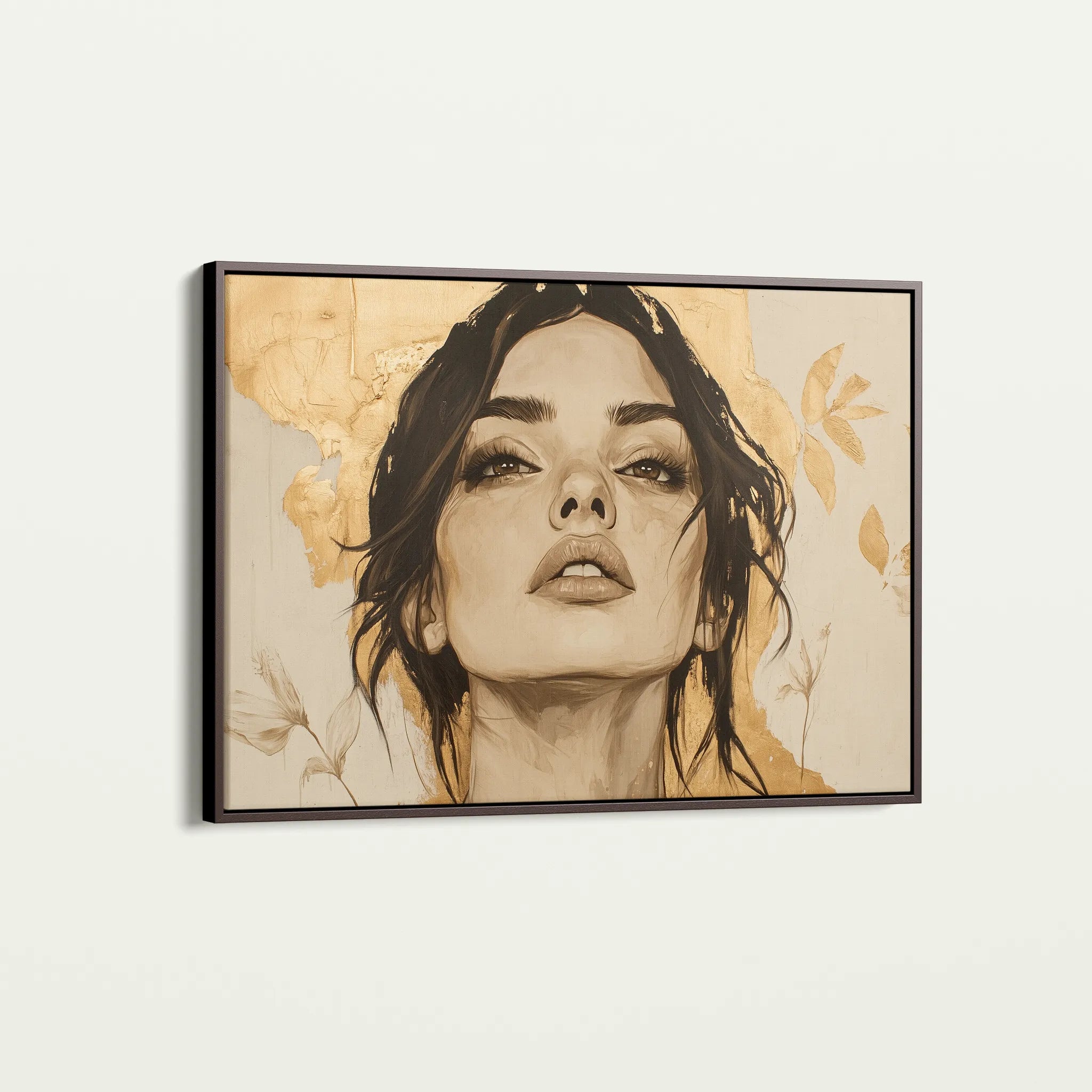 Portrait 175 Canvas Art 18" x 24" / 45 x 60 cm / Black