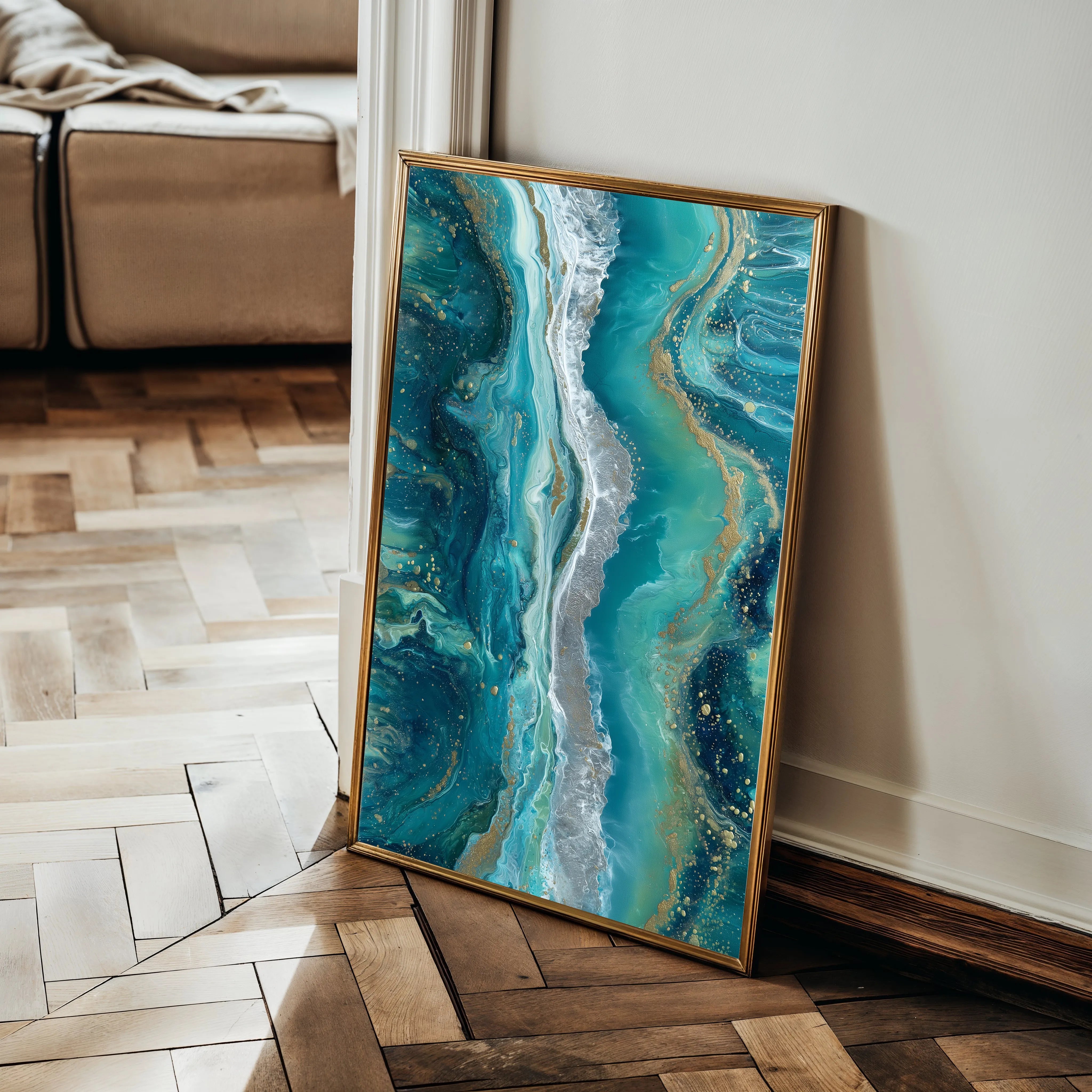 Abstract 1757 Canvas Art 18" x 24" / 45 x 60 cm / Black