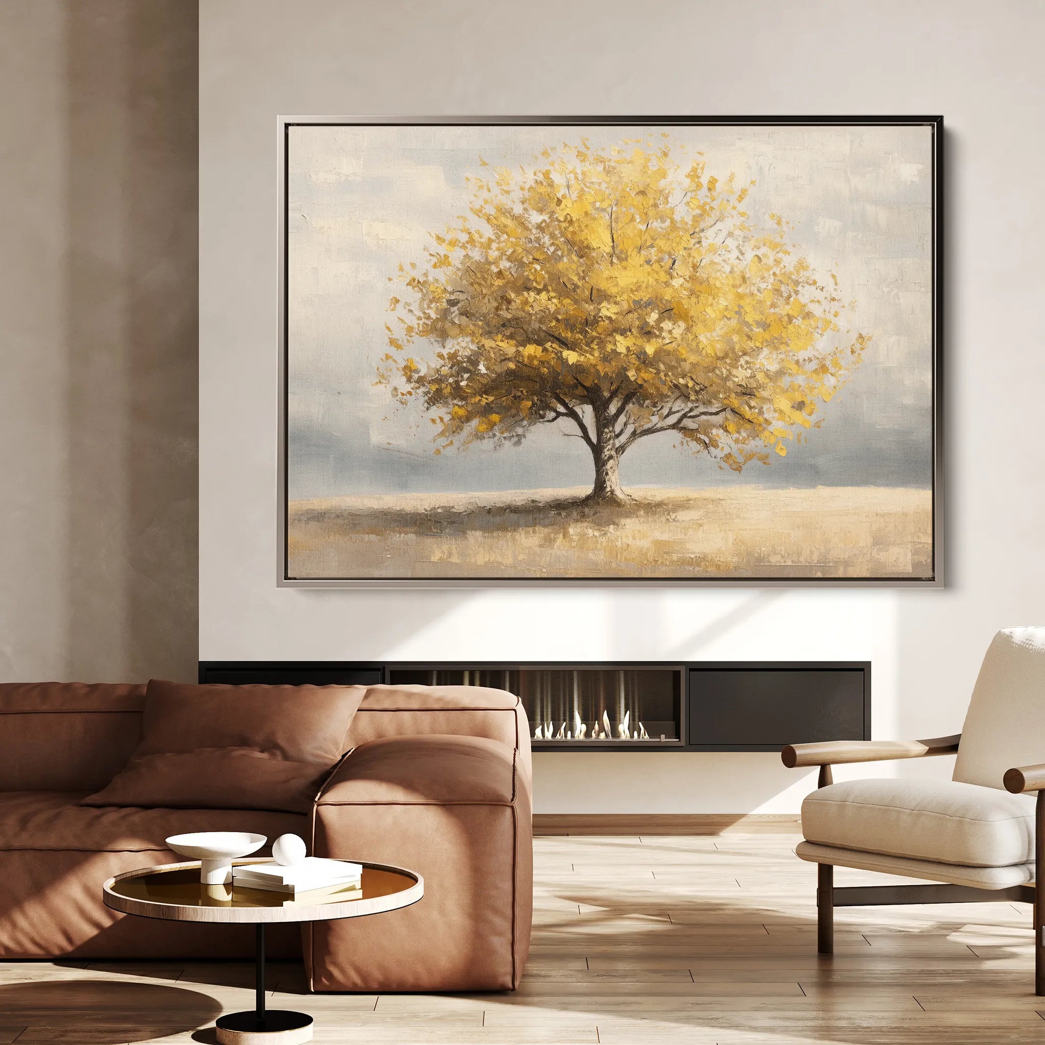 Landscape 176 Canvas Art 18" x 24" / 45 x 60 cm / Black