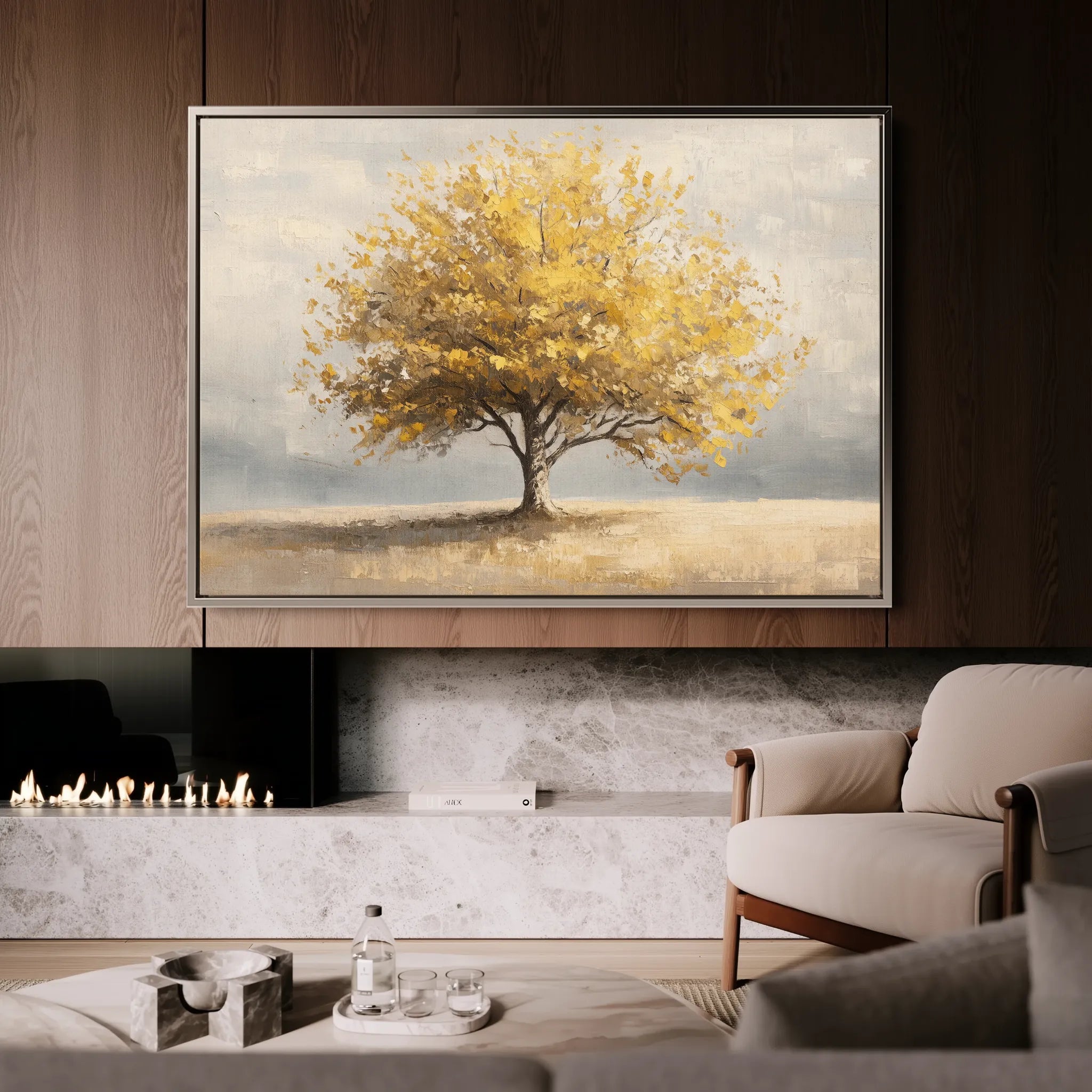 Landscape 176 Canvas Art 18" x 24" / 45 x 60 cm / Black