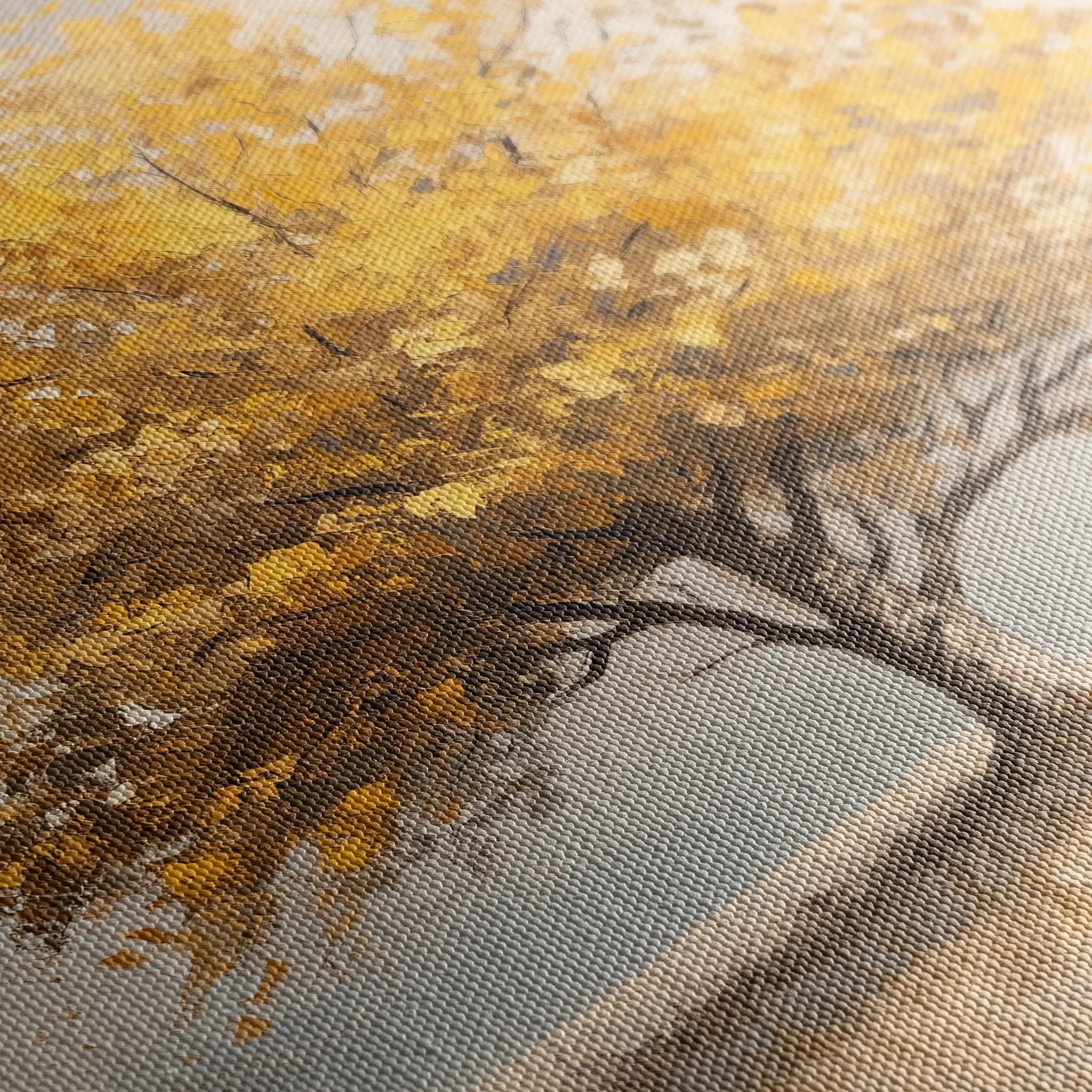 Landscape 176 Canvas Art 18" x 24" / 45 x 60 cm / Black