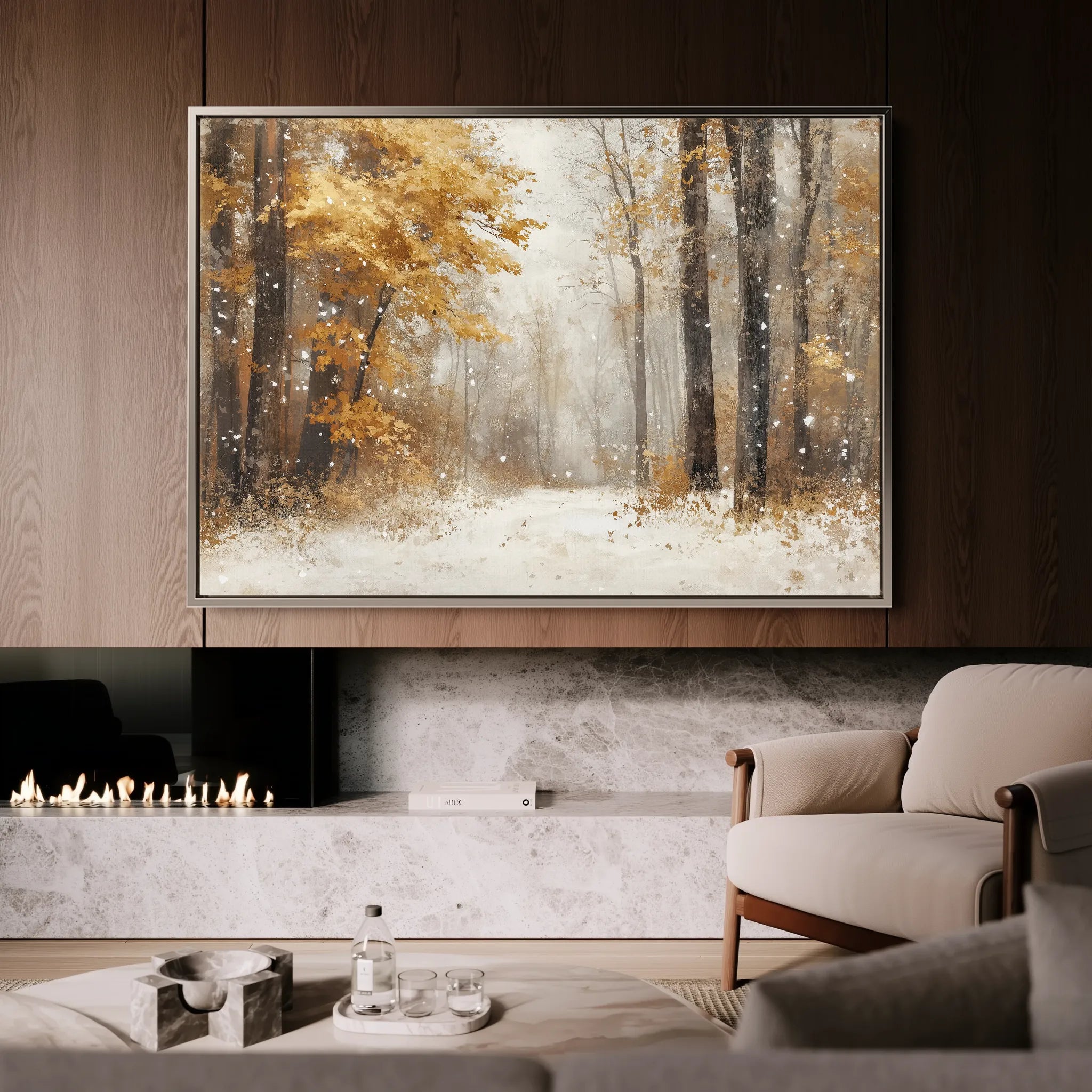 Landscape 177 Canvas Art 18" x 24" / 45 x 60 cm / Black