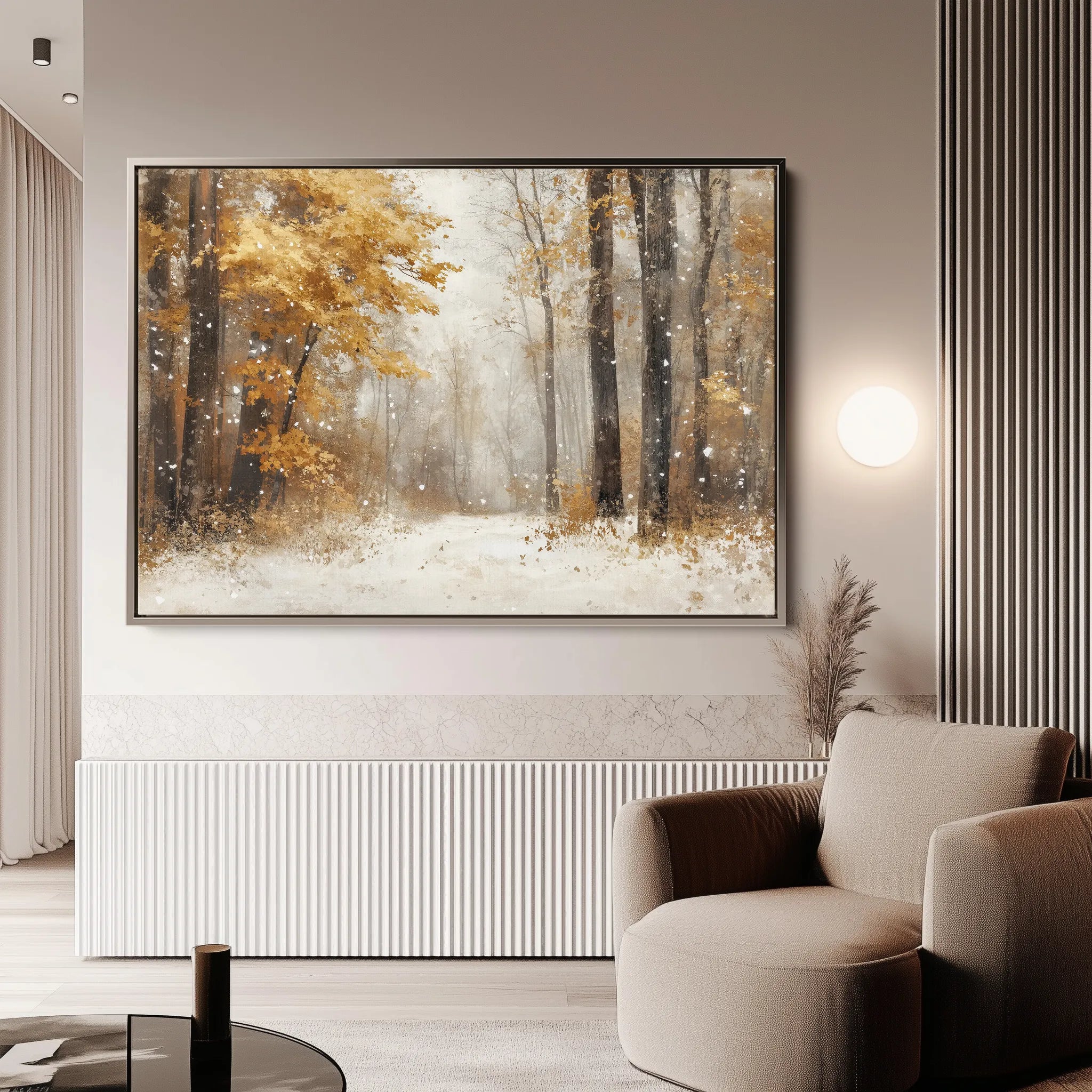 Landscape 177 Canvas Art 18" x 24" / 45 x 60 cm / Black