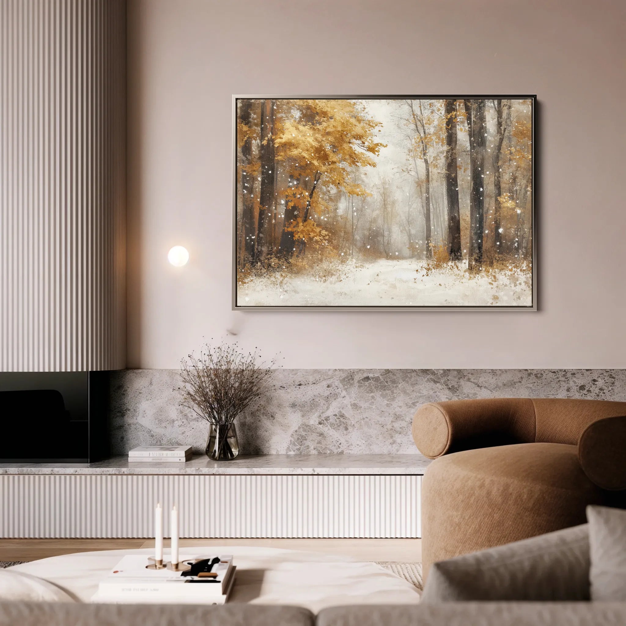 Landscape 177 Canvas Art 18" x 24" / 45 x 60 cm / Black