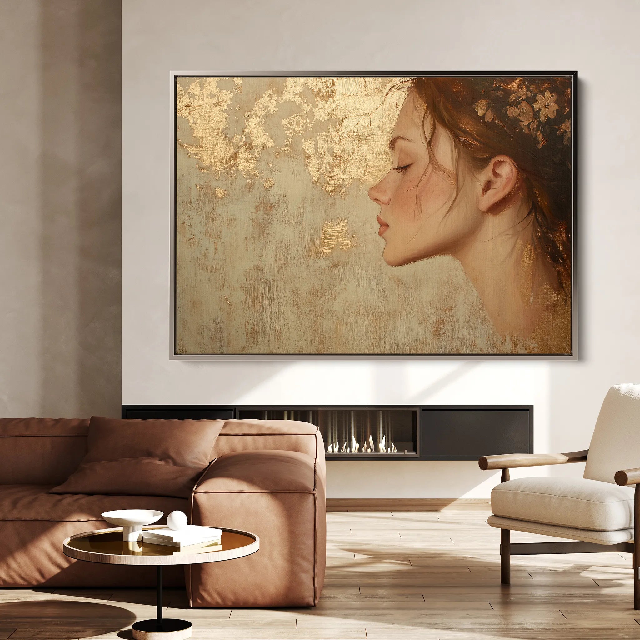 Portrait 177 Canvas Art 18" x 24" / 45 x 60 cm / Black