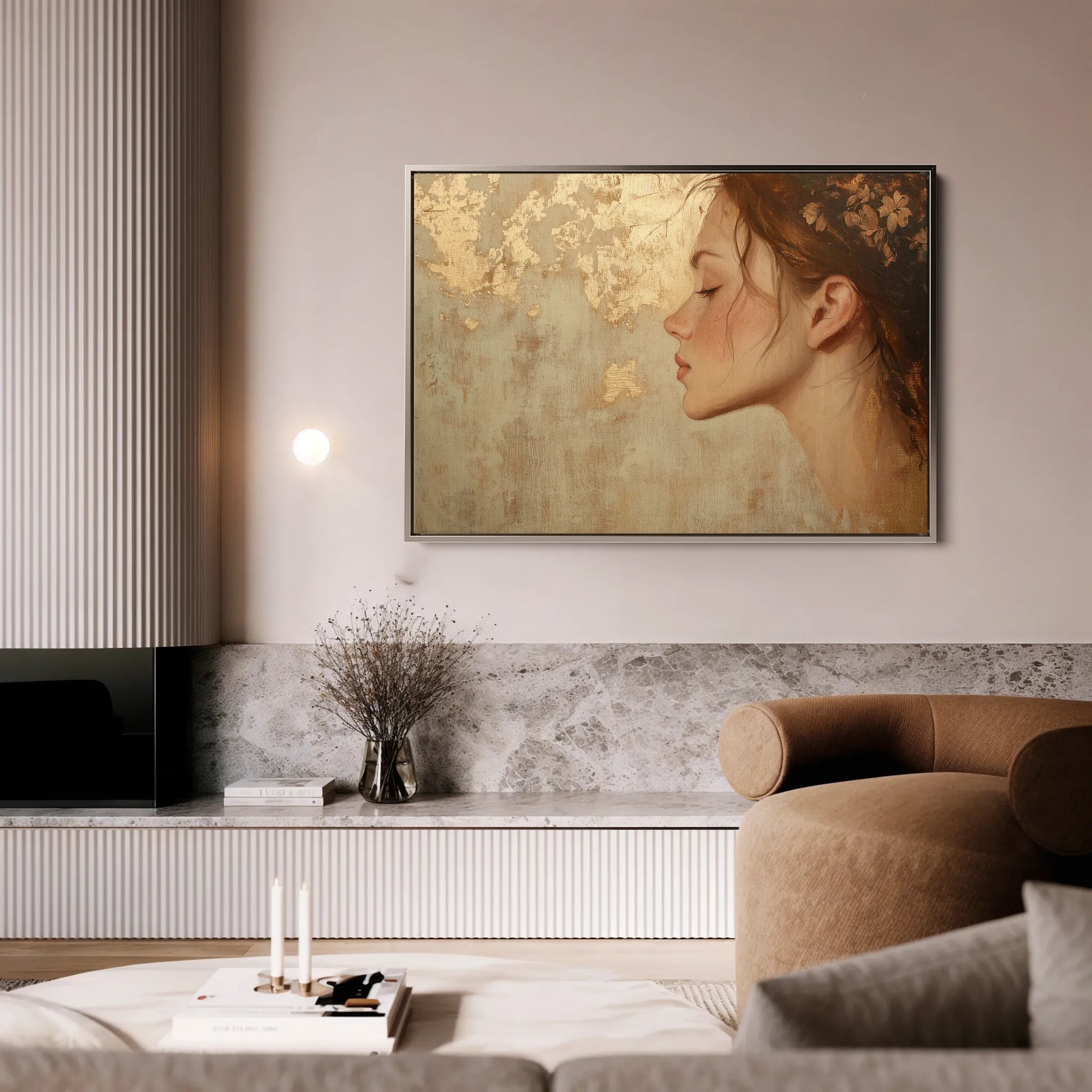 Portrait 177 Canvas Art 18" x 24" / 45 x 60 cm / Black