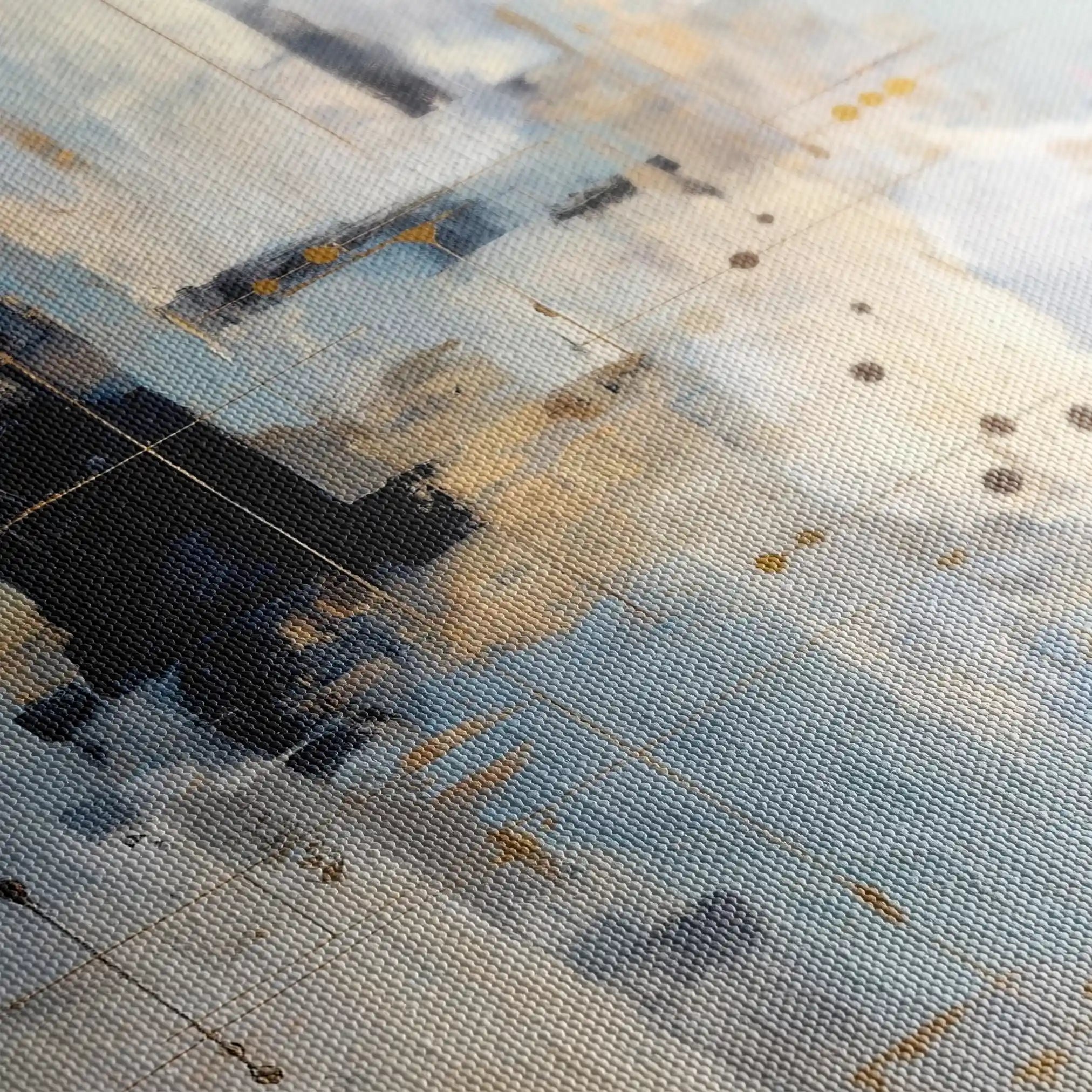 Abstract 1774 Canvas Art 18" x 24" / 45 x 60 cm / Black