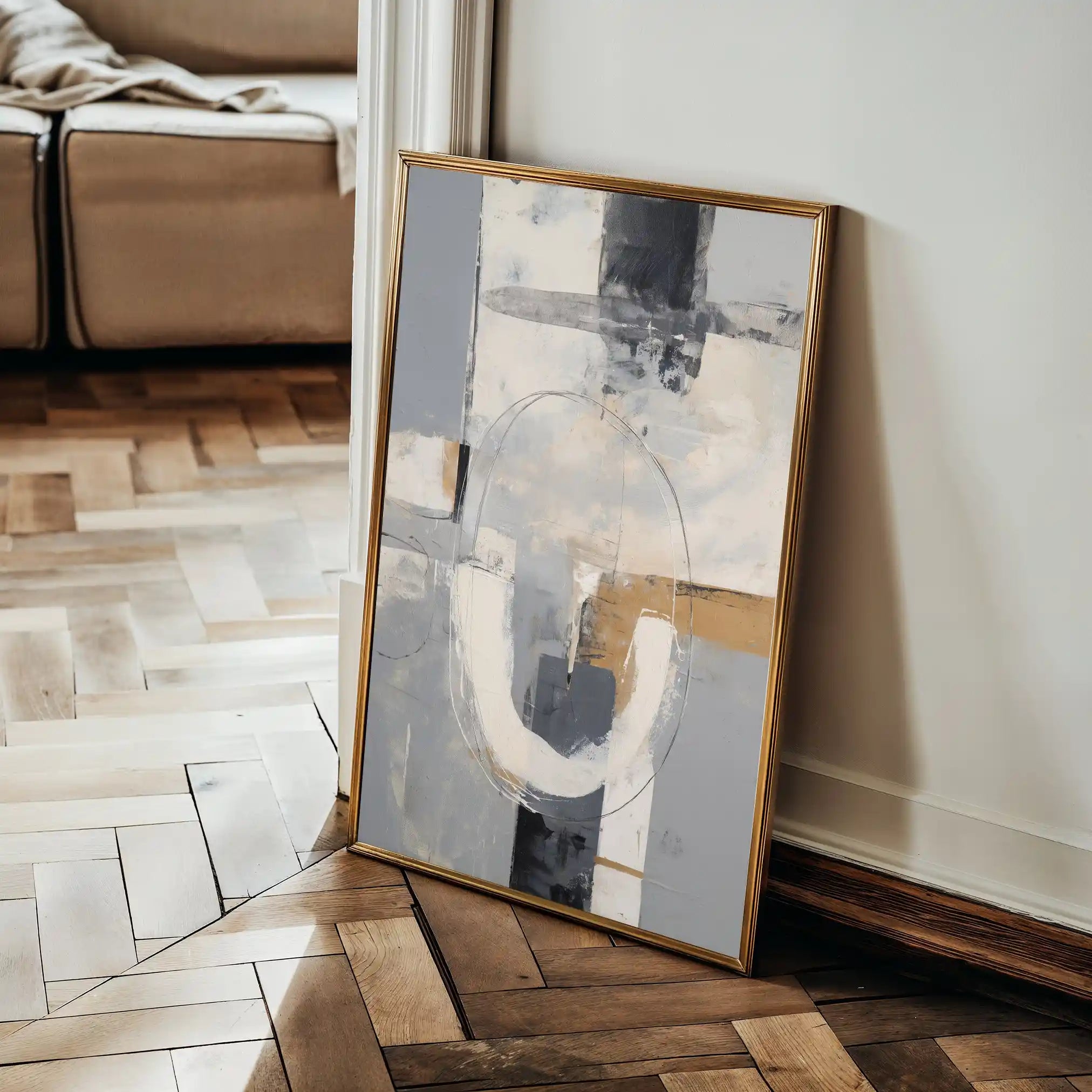 Abstract 1775 Canvas Art 18" x 24" / 45 x 60 cm / Black