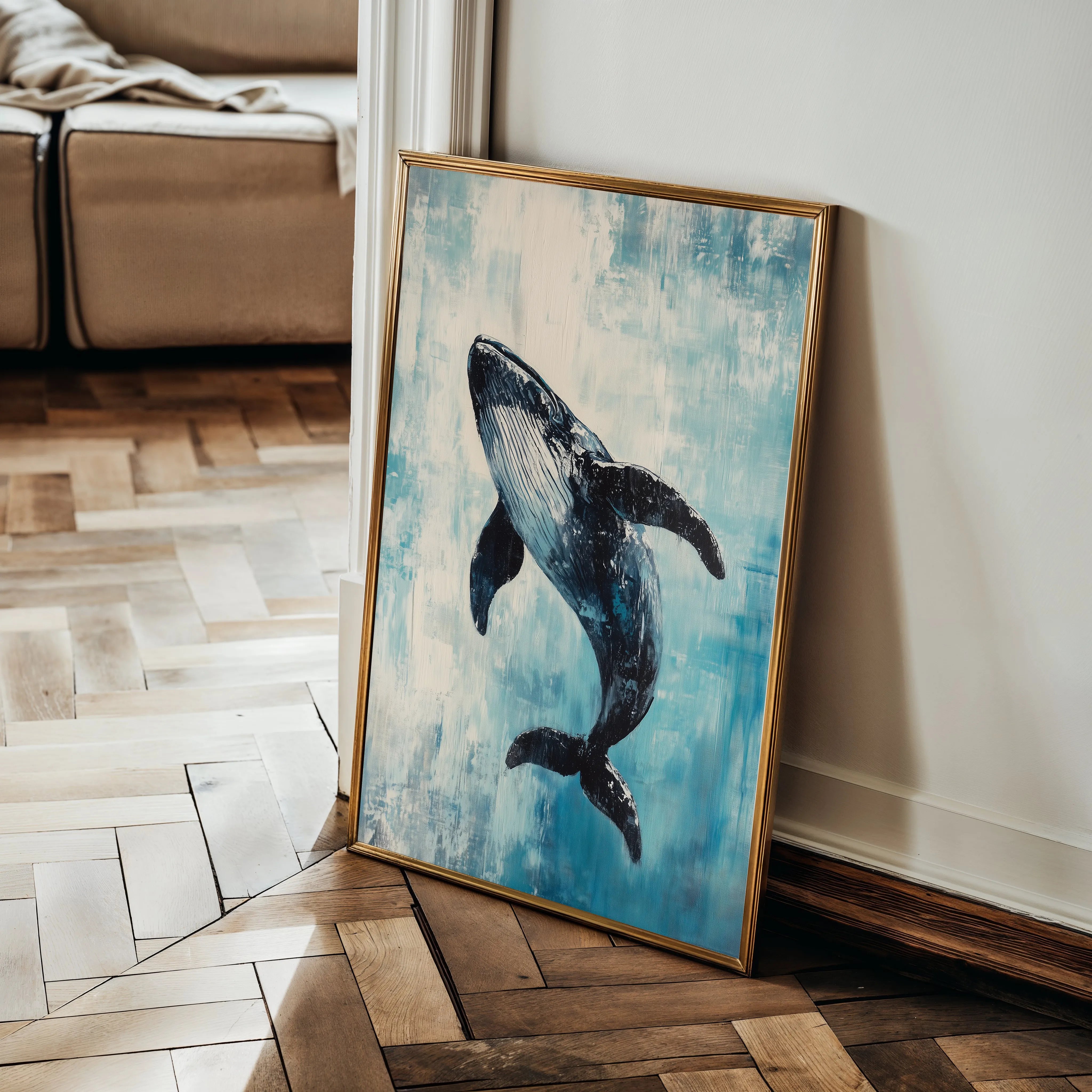 Animals 178 Canvas Art 18" x 24" / 45 x 60 cm / Black