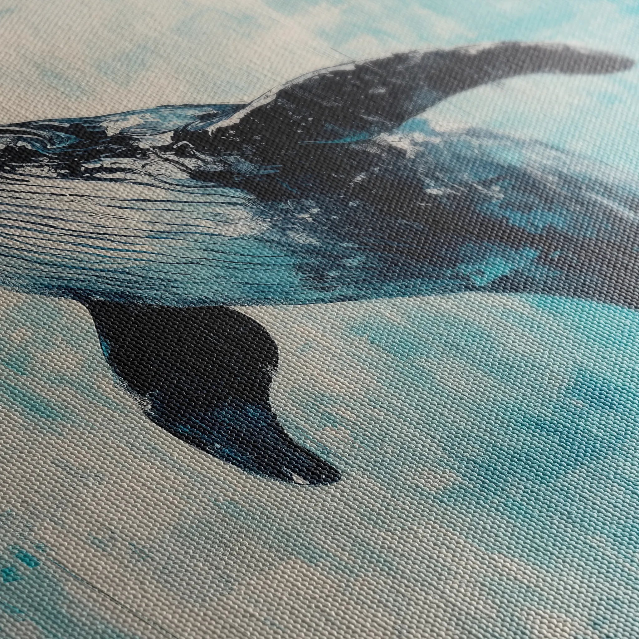 Animals 178 Canvas Art 18" x 24" / 45 x 60 cm / Black