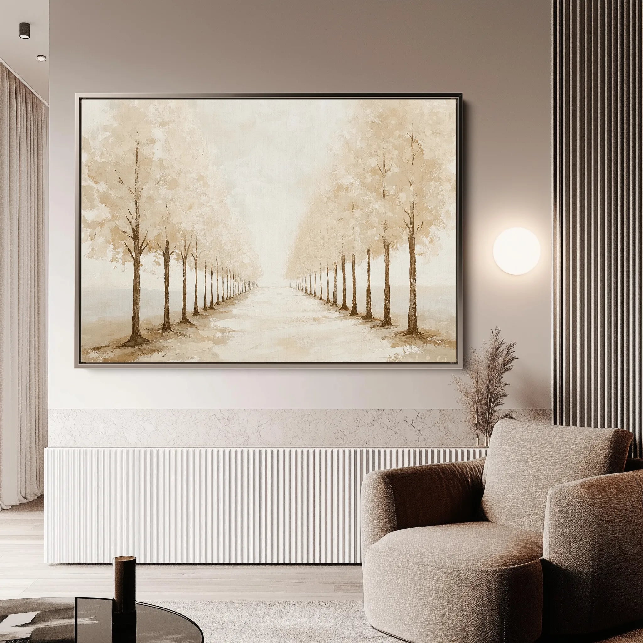 Landscape 178 Canvas Art 18" x 24" / 45 x 60 cm / Black