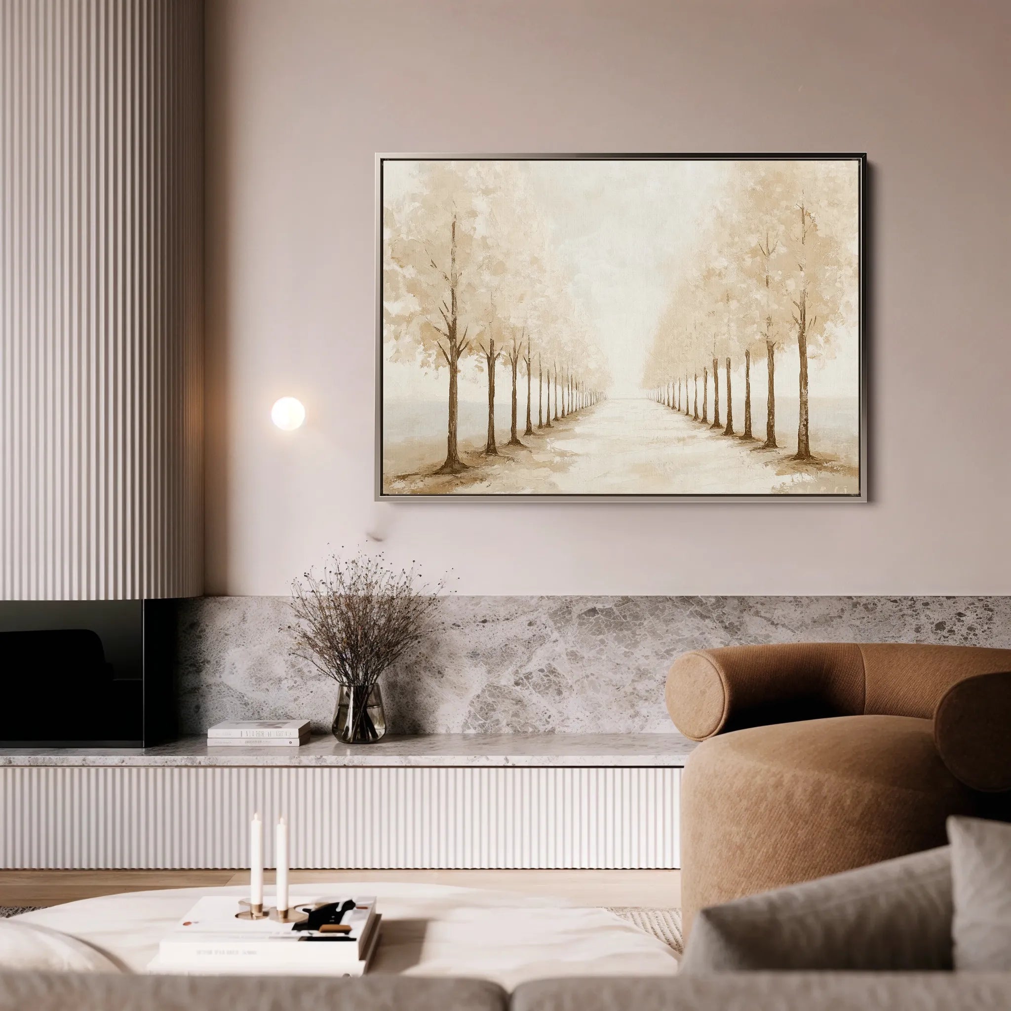 Landscape 178 Canvas Art 18" x 24" / 45 x 60 cm / Black