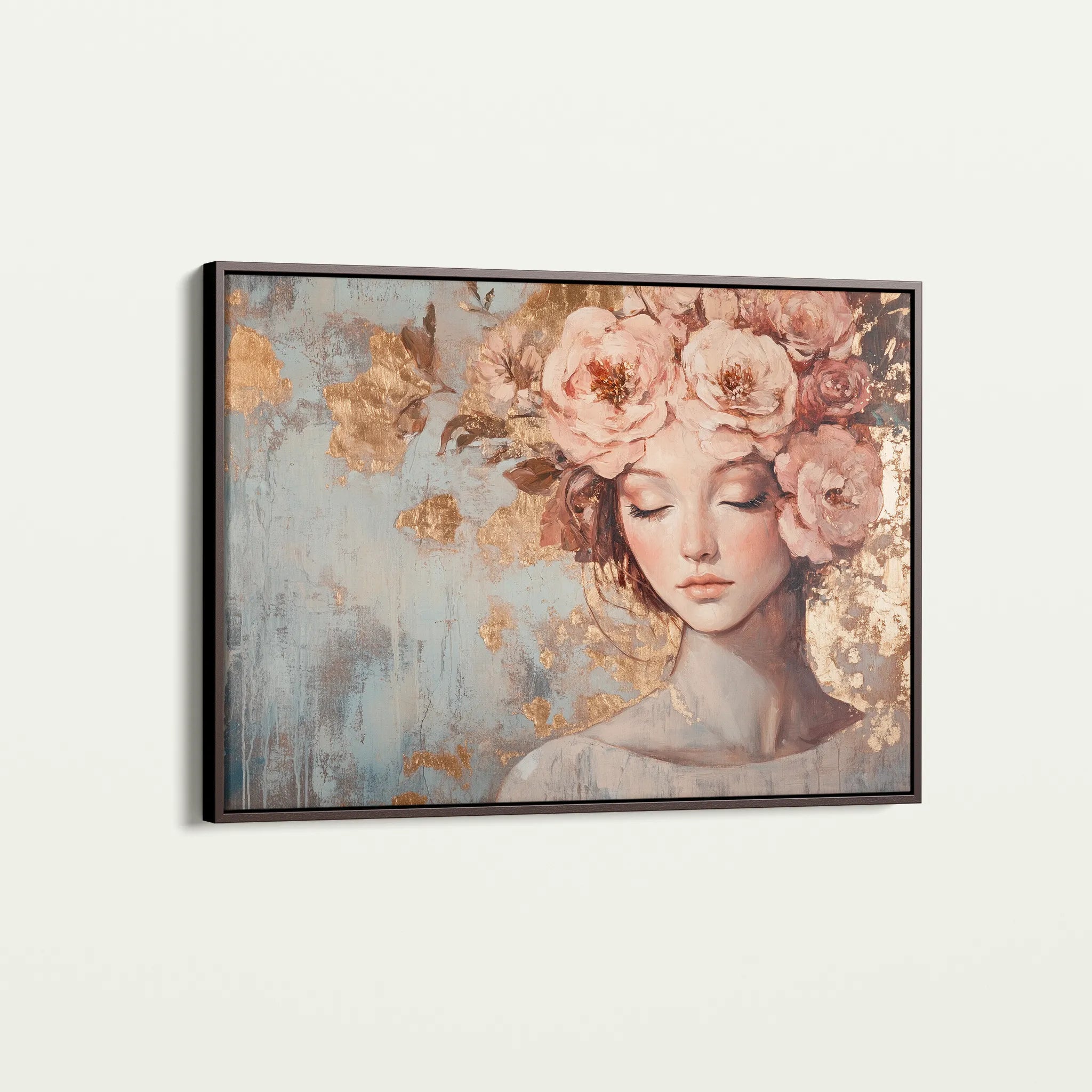 Portrait 178 Canvas Art 18" x 24" / 45 x 60 cm / Black