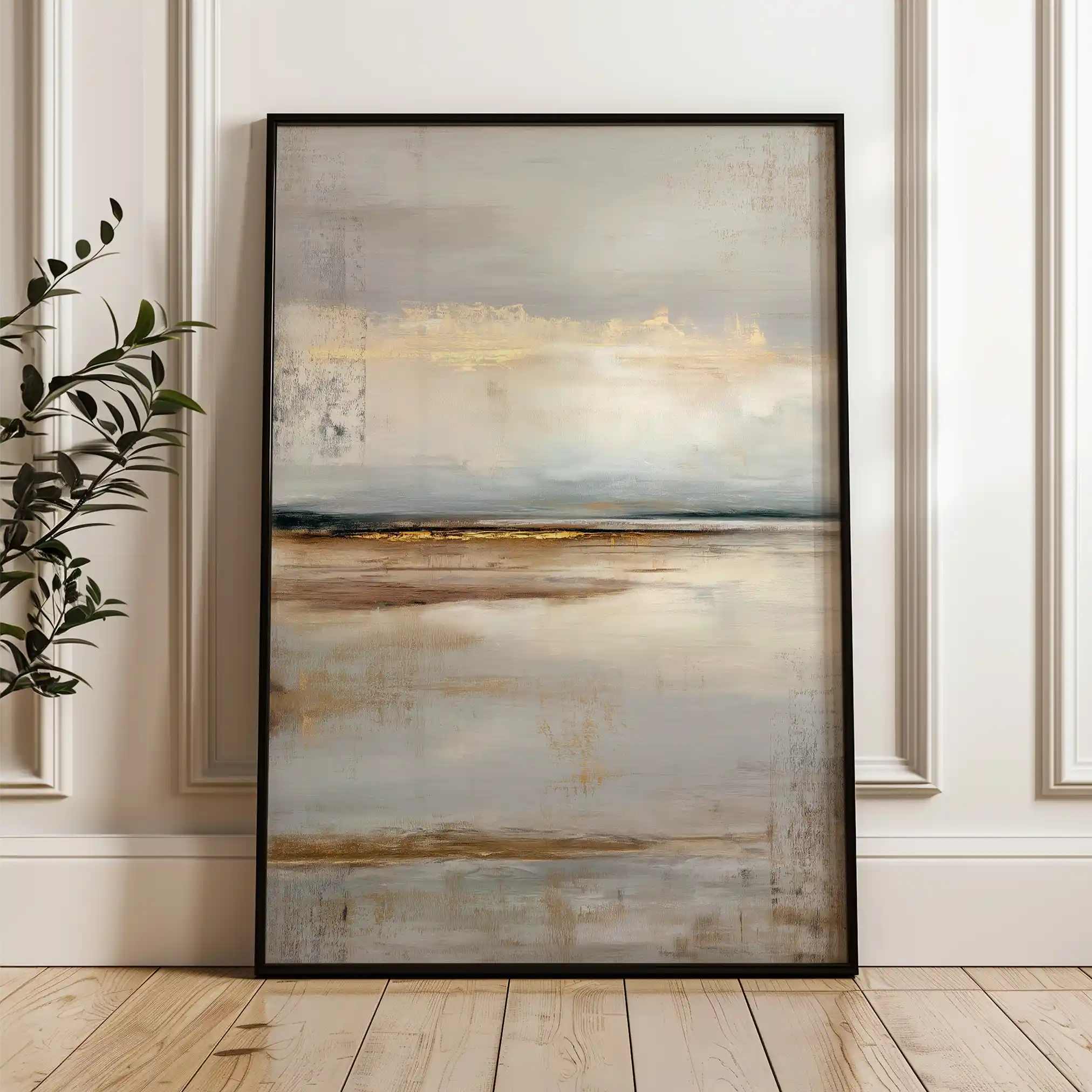 Abstract 1787 Canvas Art 18" x 24" / 45 x 60 cm / Black