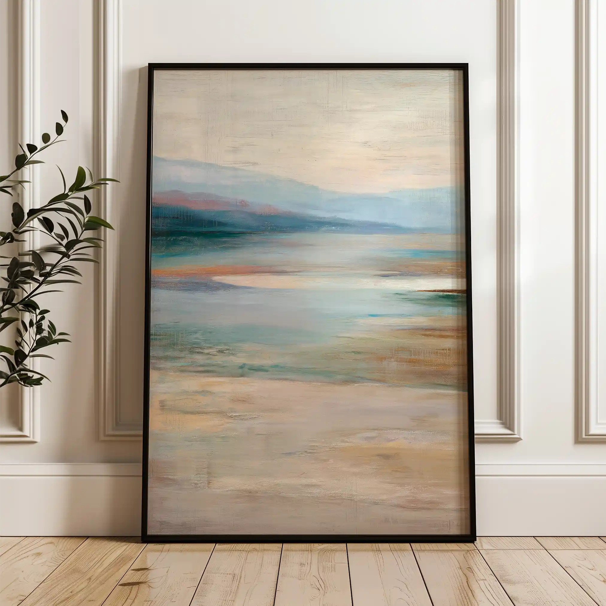 Abstract 1789 Canvas Art 18" x 24" / 45 x 60 cm / Black