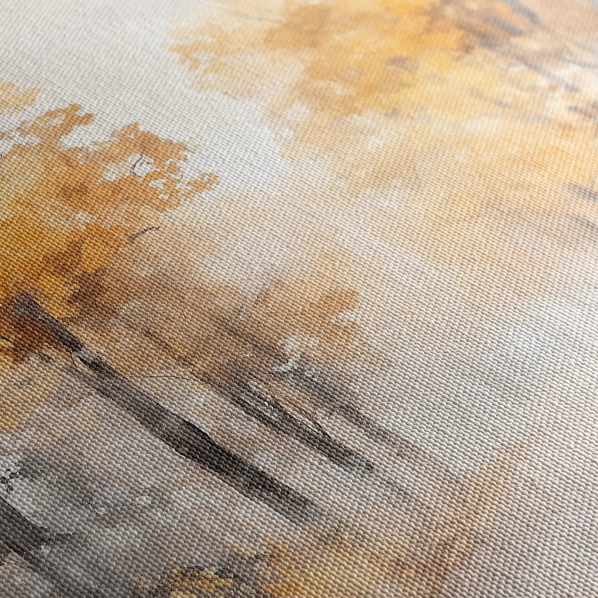 Landscape 179 Canvas Art 18" x 24" / 45 x 60 cm / Black